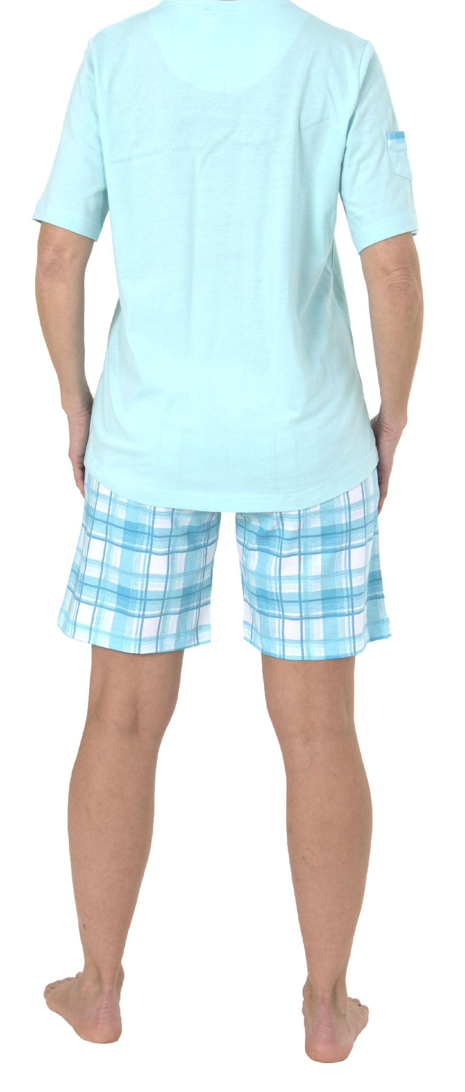 Damen Shorty Pyjama kurzarm in sommerlichen Farben von Normann - 191 205 90 204