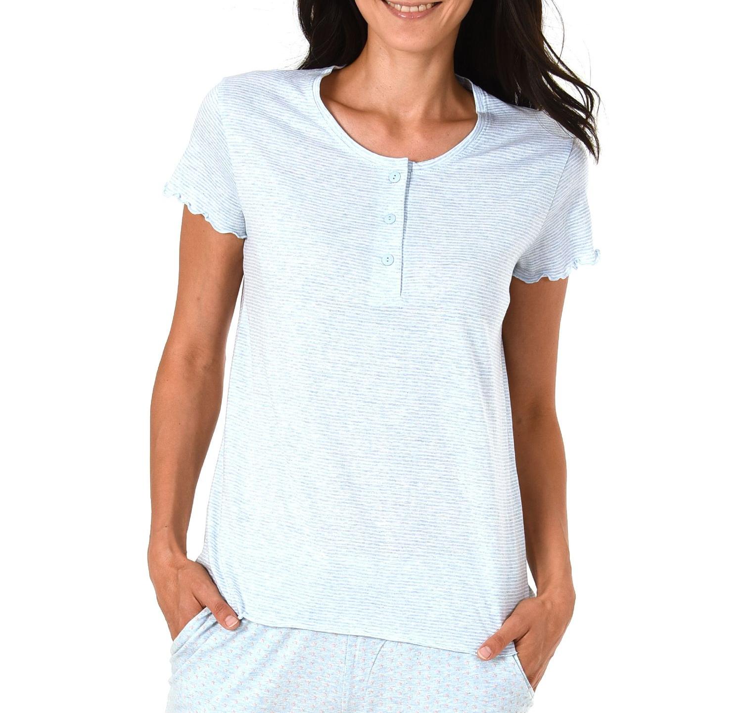 Damen Shirt Top kurzarm, Streifenoptik Mix & Match -191 220 90 903