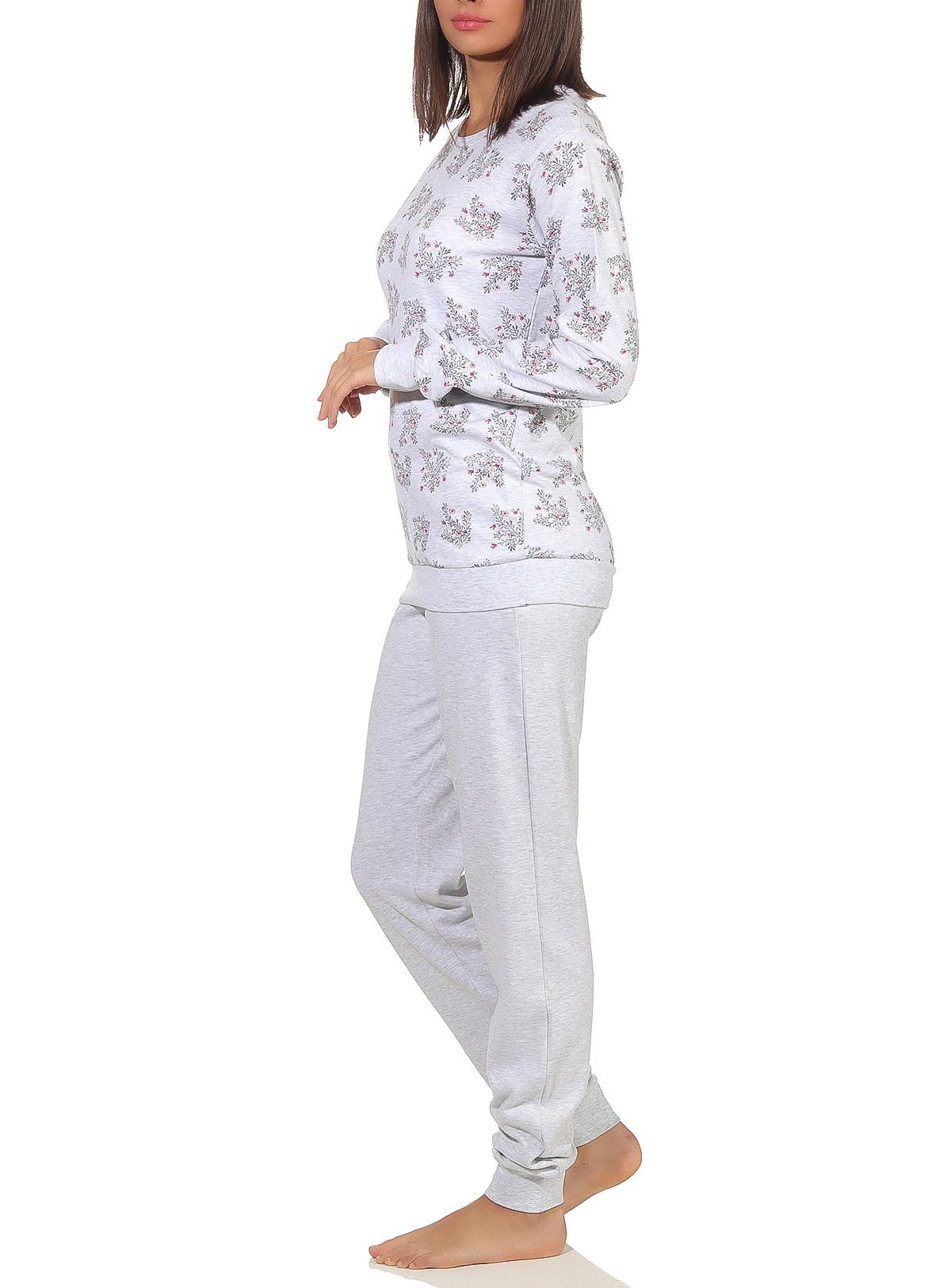 Kuscheliger Damen Pyjama lang mit Bündchen in softer Interlock-Qualität - 291 201 96 186 