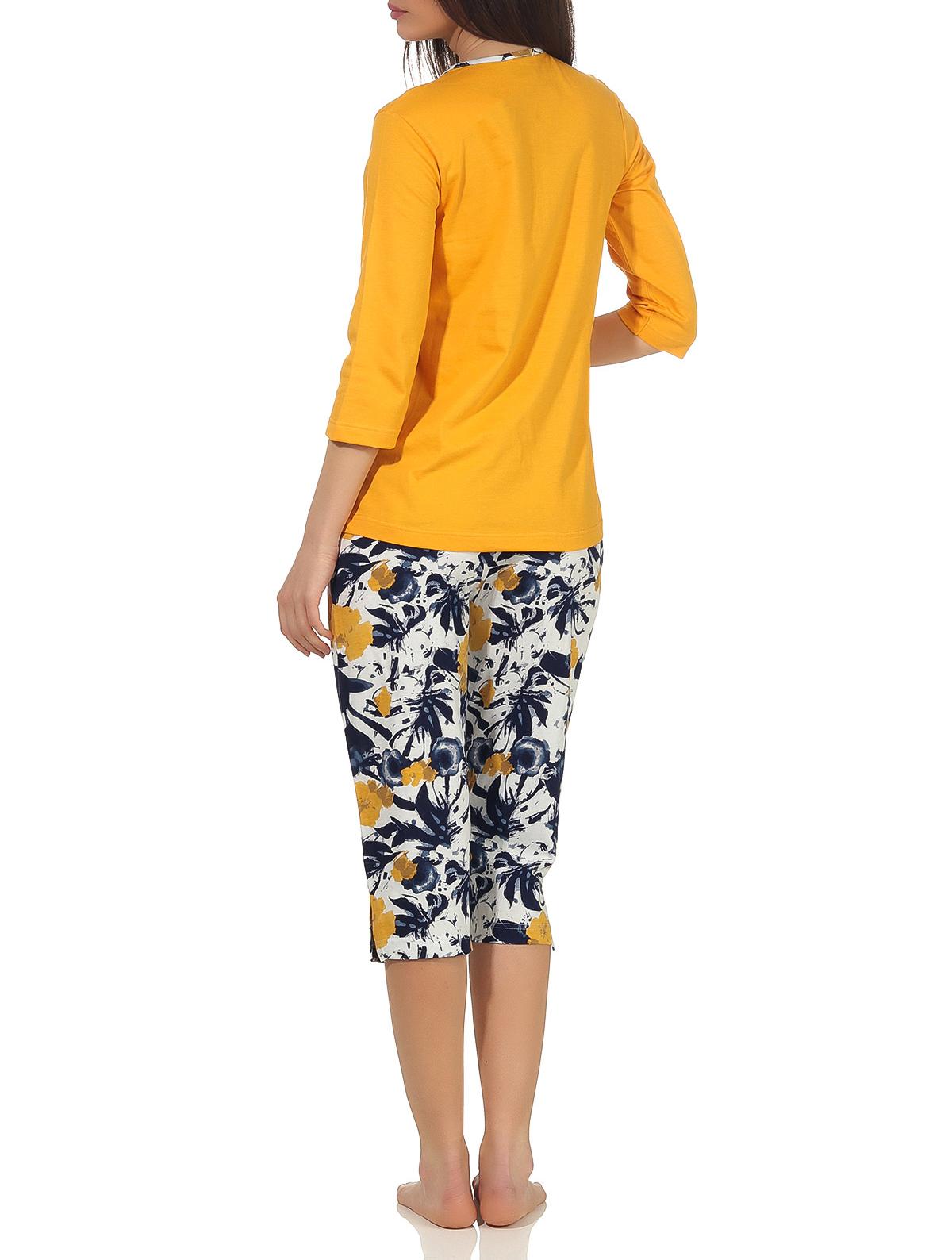 Wunderbarer Damen Capri Pyjama Schlafanzug kurzarm in tollem Design, auch in Übergrössen