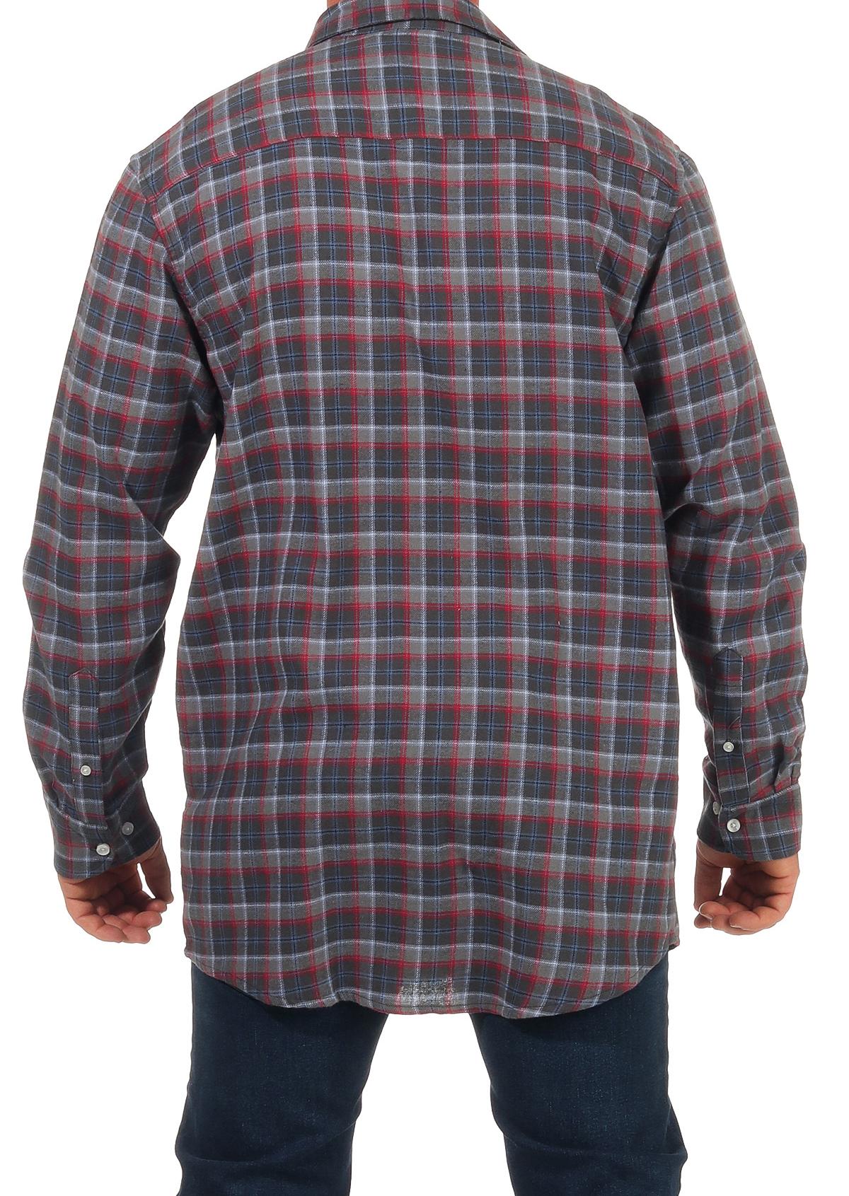 Herren Arbeitshemd Flanell Hemd langarm kariert - auch in Übergrössen erhältlich - 8122