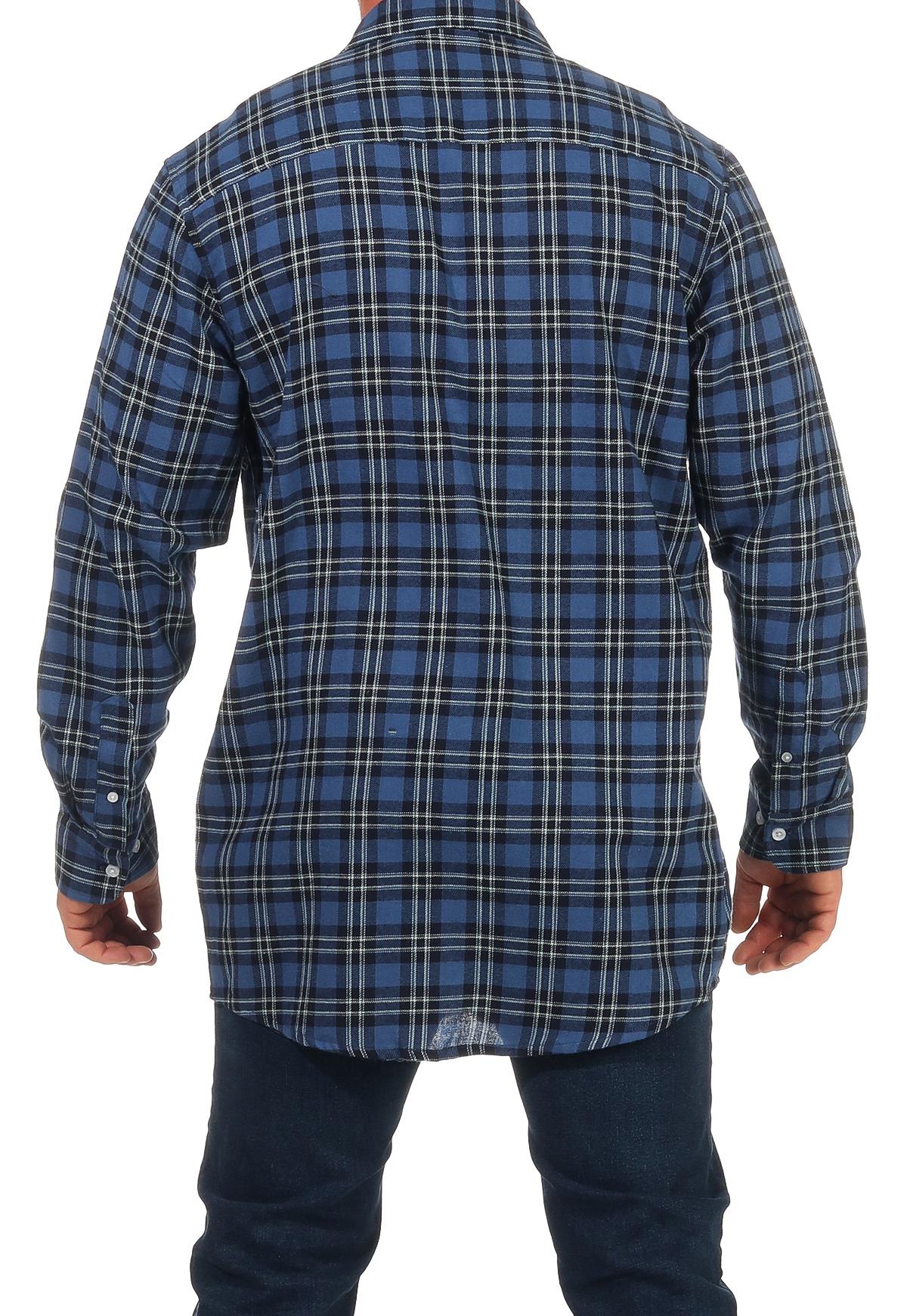 Herren Flanell Hemd langarm kariert Arbeitshemd - auch in Übergrössen erhältlich - 8124 Herren Flanell Hemd langarm kariert Arbeitshemd - auch in Übergrössen erhältlich - 8124