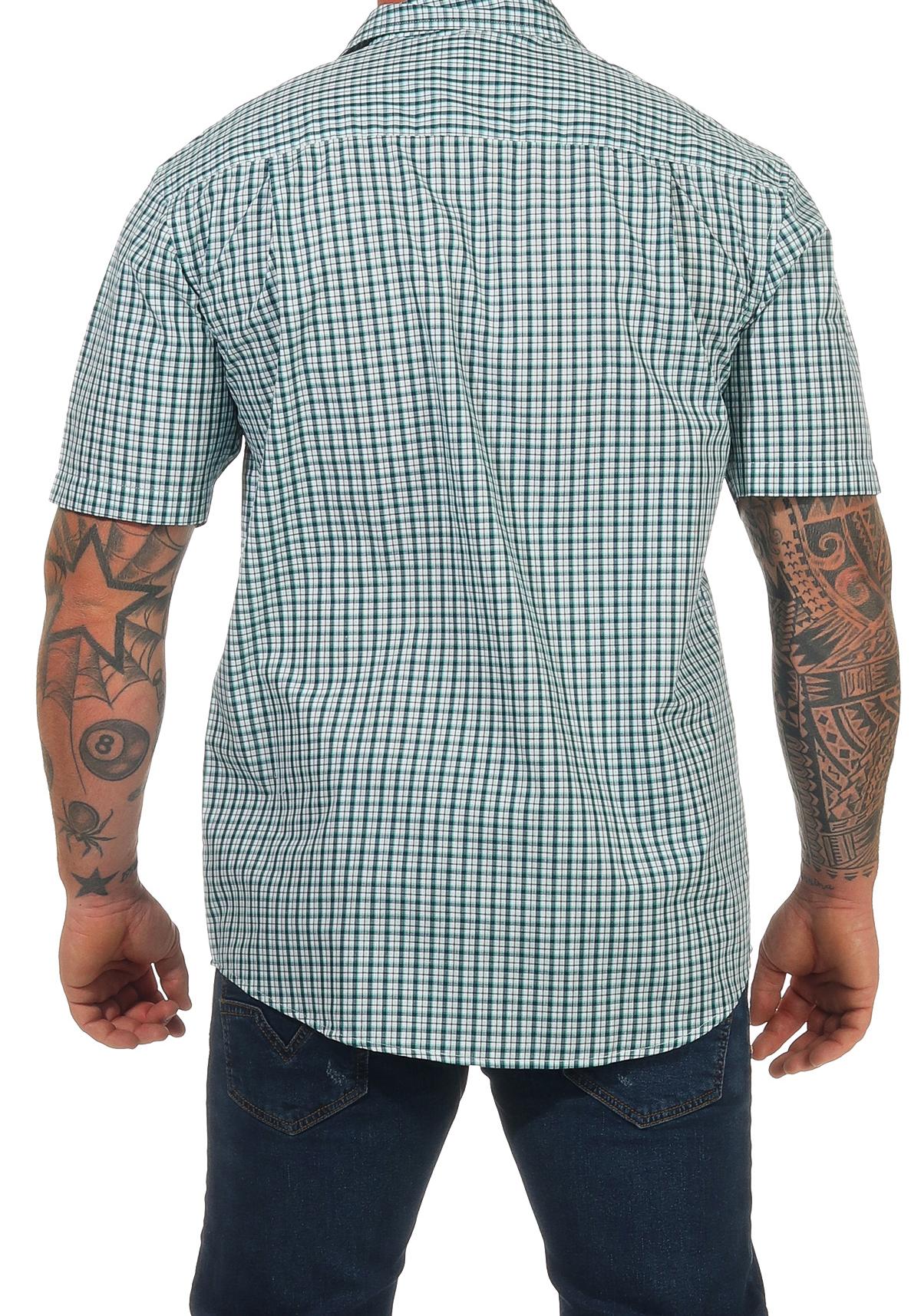 Herren Hemd kurzarm in Karooptik - 8042