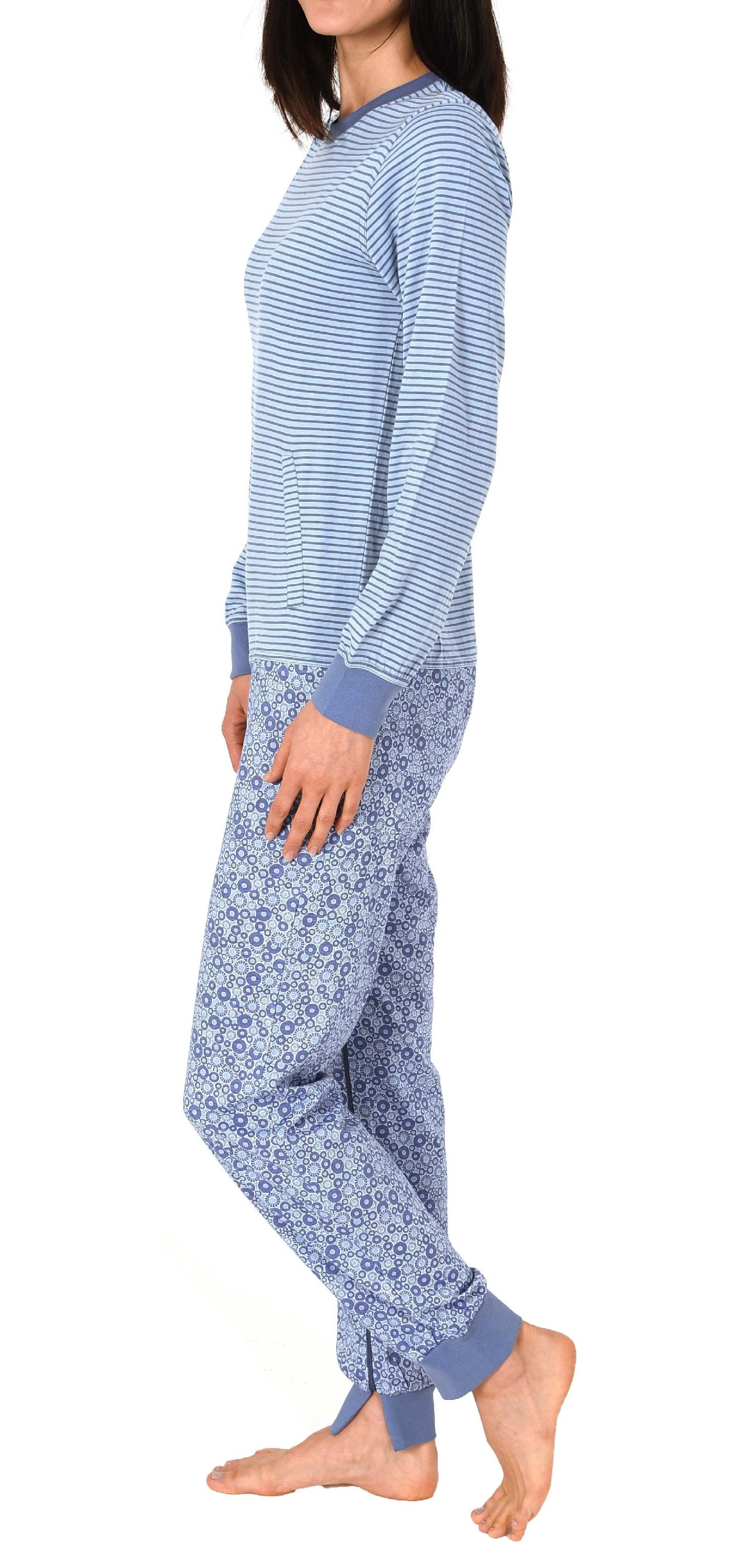 Damen Pflegeoverall langarm mit diagonalem Reißverschluss am Rücken und Bein 19127090838