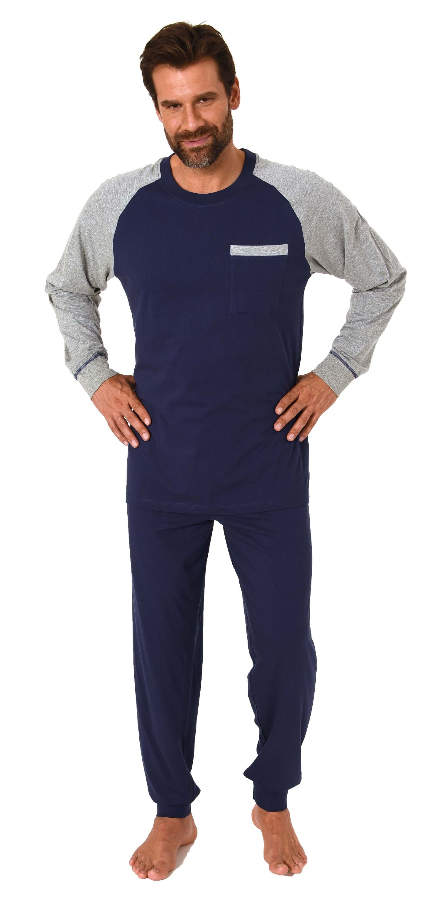 Herren Schlafanzug Oberteil - Bequemer Langarm Pyjama Für Erholsame Nächte