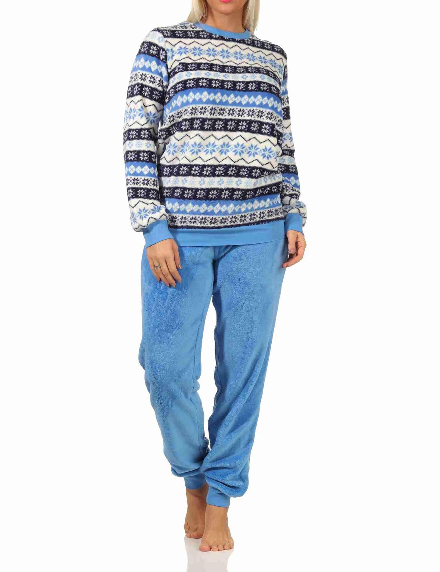 Toller Damen Schlafanzug Pyjama langarm im Norwegerlook aus Coralfleece - 202 201 267 959 Toller Damen Schlafanzug Pyjama langarm im Norwegerlook aus Coralfleece - 202 201 267 959