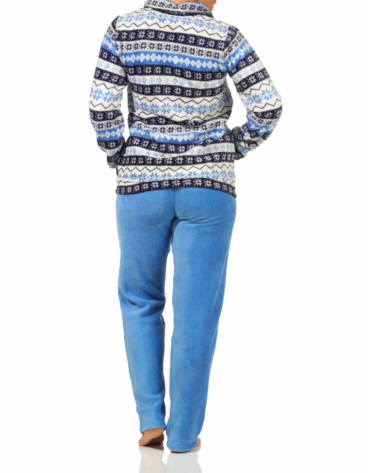 Toller Damen Hausanzug aus Coralfleece in wunderschöner winterlichen Optik - 202 216 959