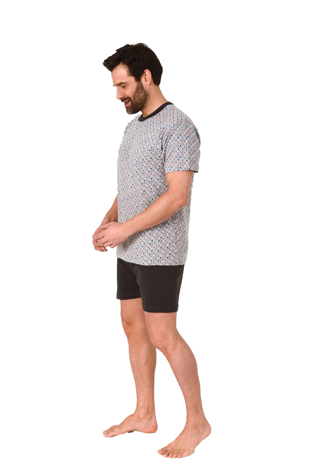 Herren Shorty kurzarm Schlafanzug Pyjama - 112 105 10 710