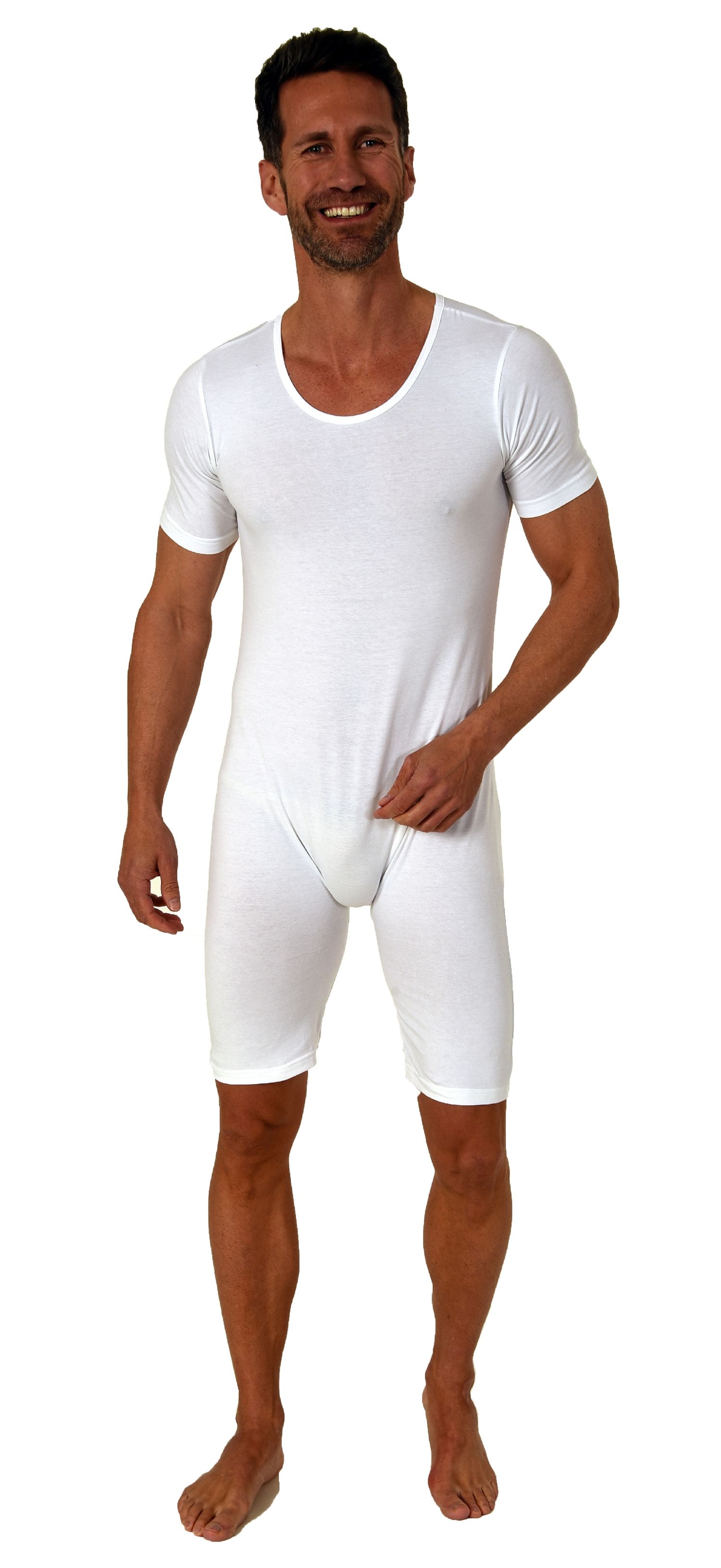 Pflegebody kurzarm - UNISEX - mit Beinreißverschluss Pflegebody kurzarm - UNISEX - mit Beinreißverschluss