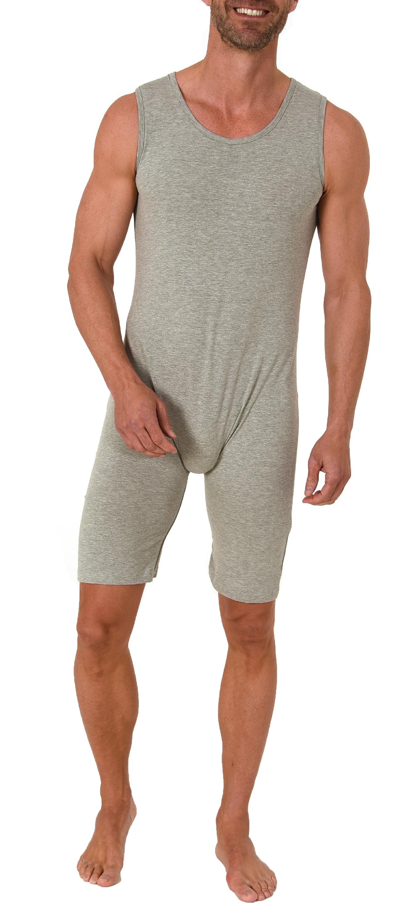 Pflegebody Ärmellos UNISEX, kurzer Pflegeoverall ohne Ärmel - mit Beinreißverschluss 