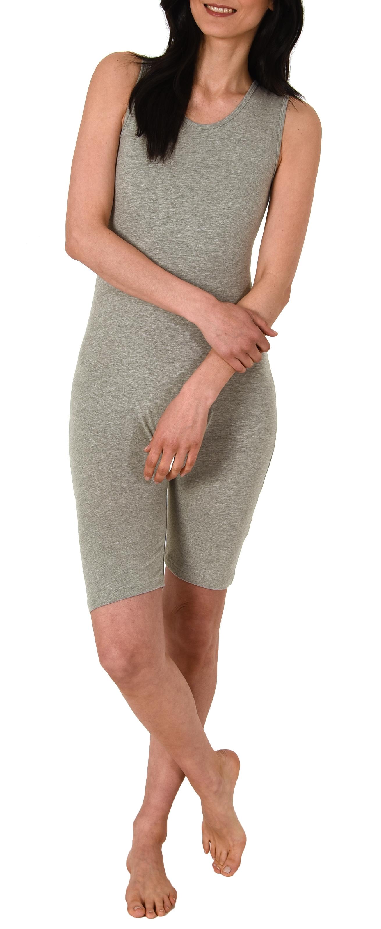Pflegebody Ärmellos UNISEX, kurzer Pflegeoverall ohne Ärmel - mit Beinreißverschluss 