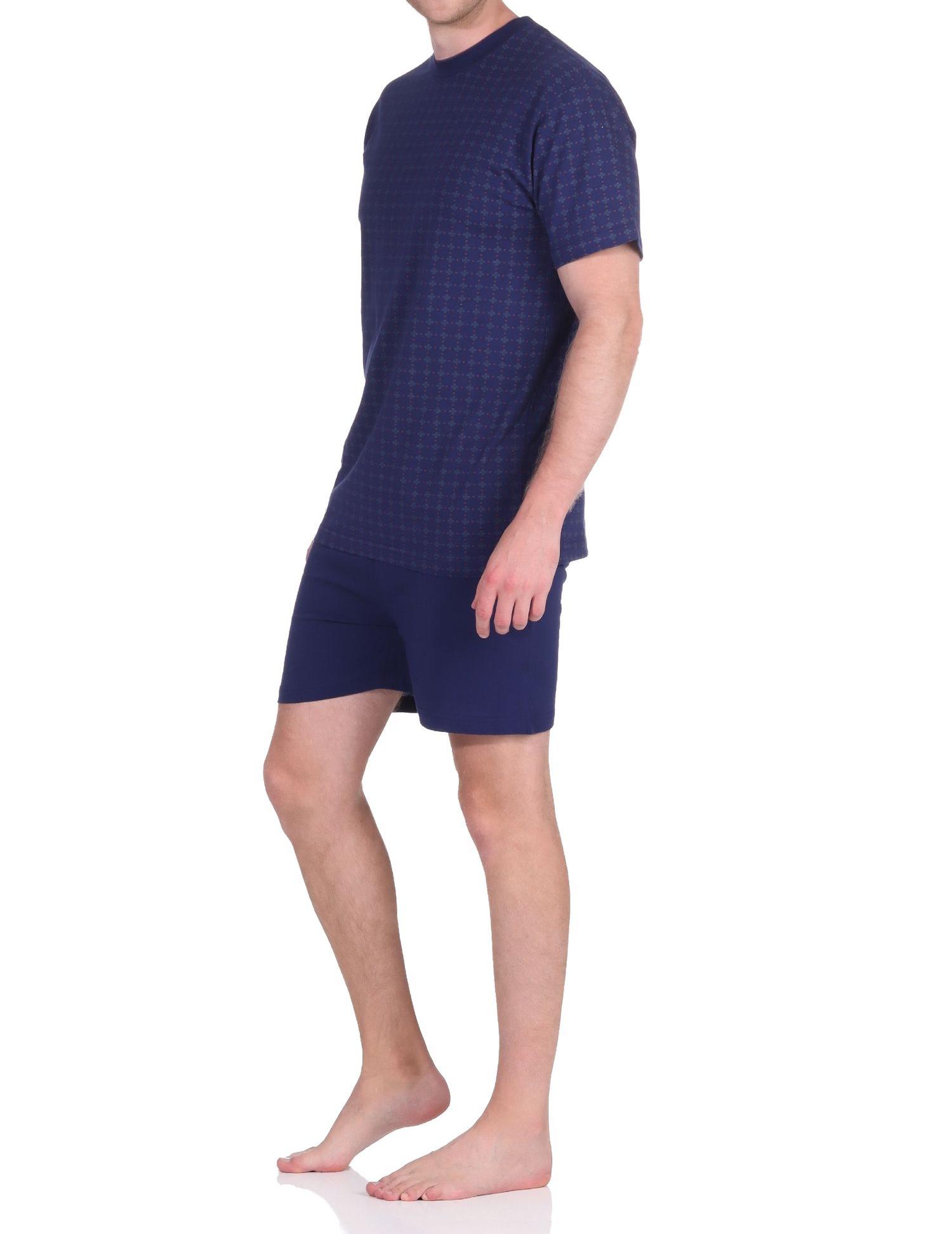 Eleganter Herren Schlafanzug kurzarm Shorty in edler Minimal-Optik - 122 105 10 872 Eleganter Herren Schlafanzug kurzarm Shorty in edler Minimal-Optik - 122 105 10 872