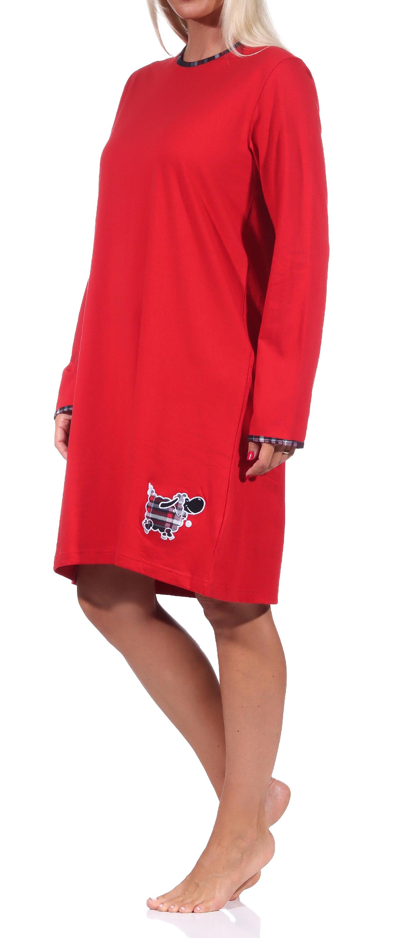 Damen Nachthemd von NORMANN mit niedlichem Tiermotiv - auch in Übergrössen - 212 213 820 Damen Nachthemd von NORMANN mit niedlichem Tiermotiv - auch in Übergrössen - 212 213 820