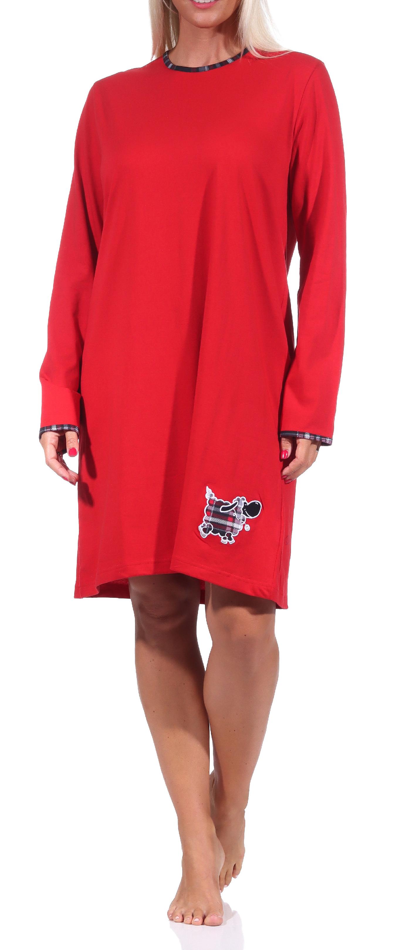 Damen Nachthemd von NORMANN mit niedlichem Tiermotiv - auch in Übergrössen - 212 213 820