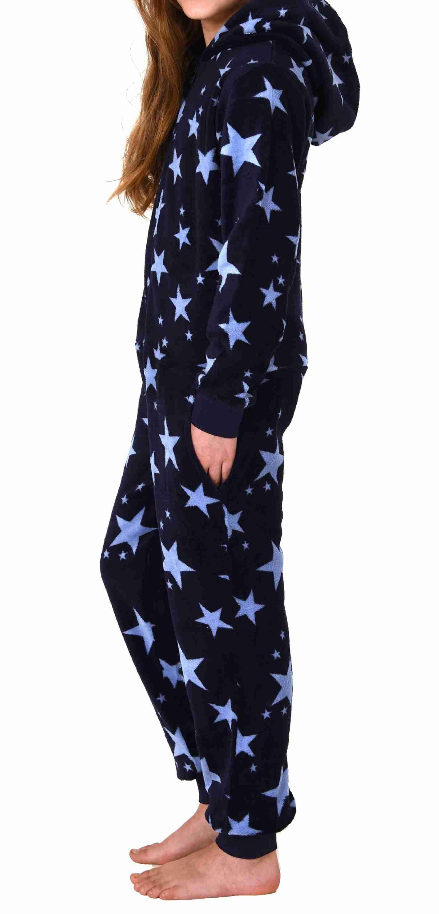 Upload Mädchen Jumpsuit Overall Schlafanzug Pyjama langarm in Sterne Optik - 202 467 97 961