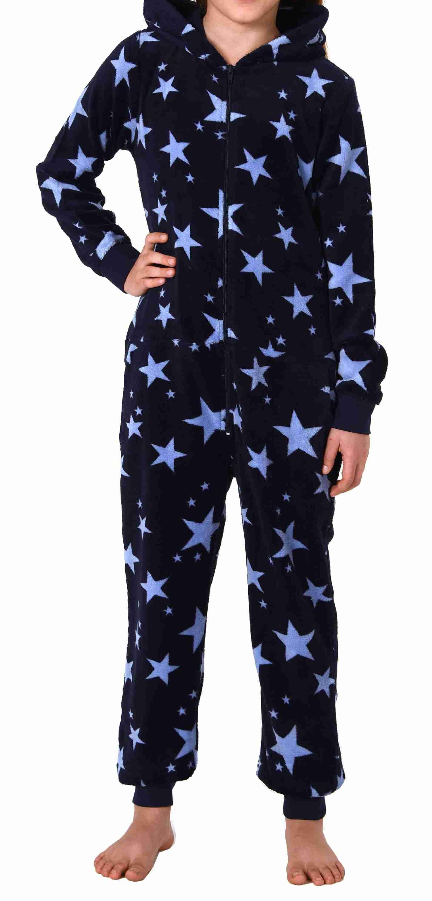 Mädchen Jumpsuit Overall Schlafanzug Pyjama langarm in Sterne Optik - 202 467 97 961