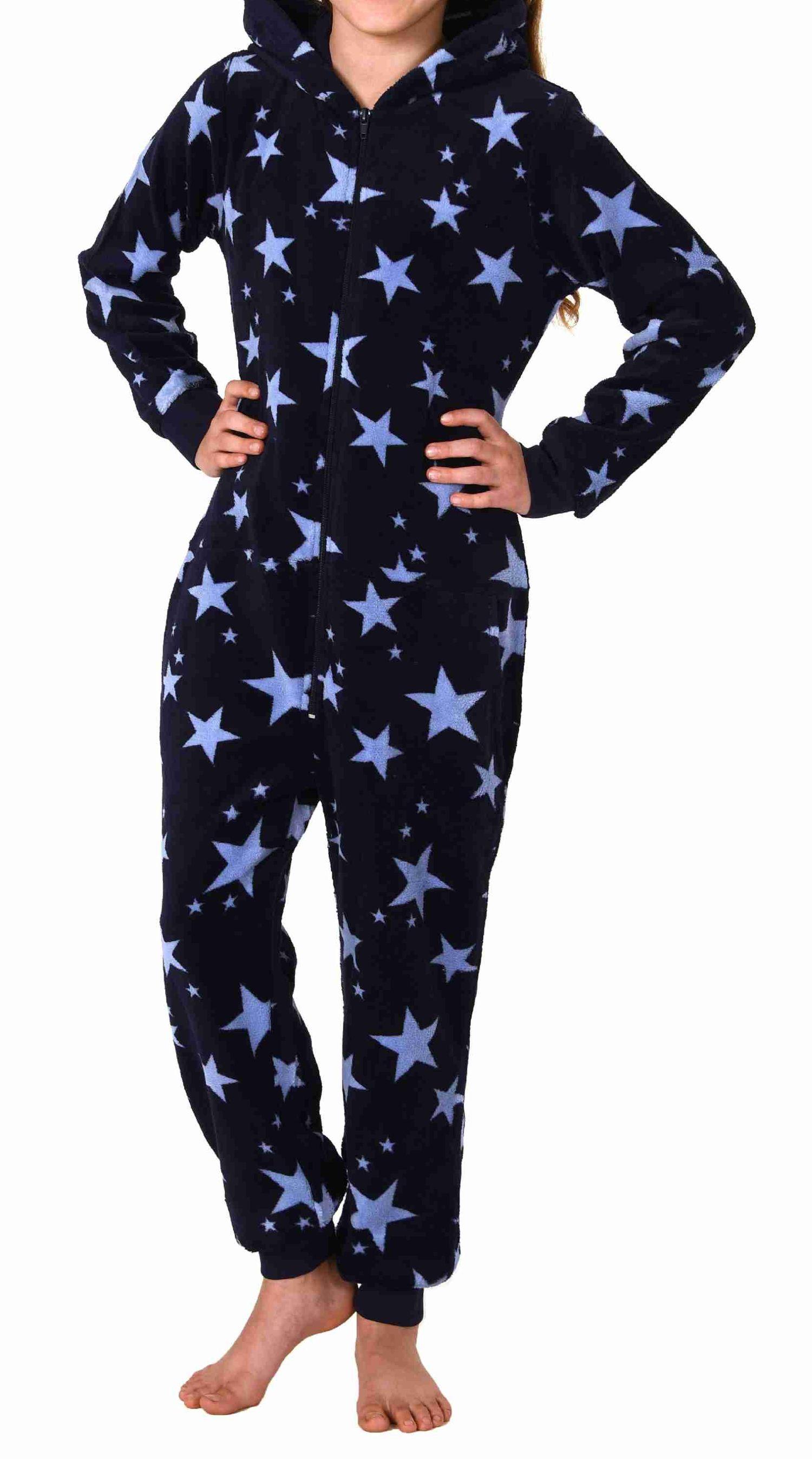 Mädchen Jumpsuit Overall Schlafanzug Pyjama langarm in Sterne Optik - 202 467 97 961