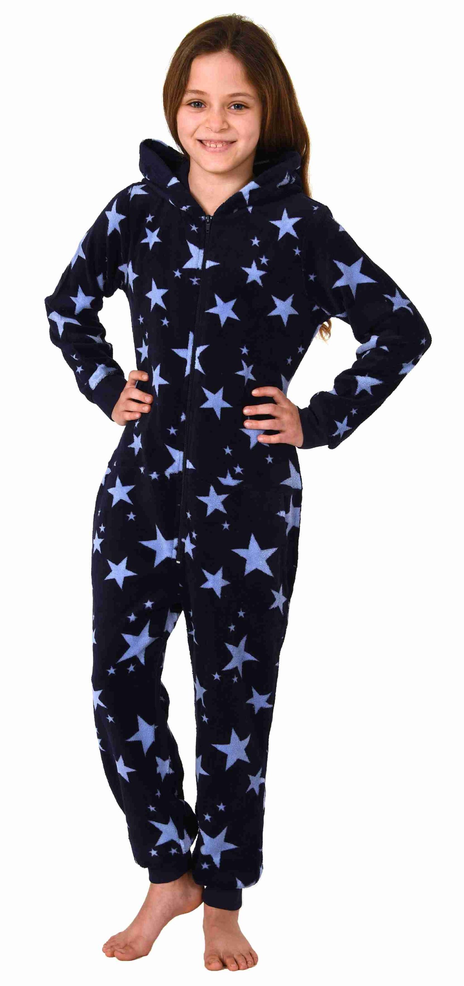 Mädchen Jumpsuit Overall Schlafanzug Pyjama langarm in Sterne Optik - 202 467 97 961