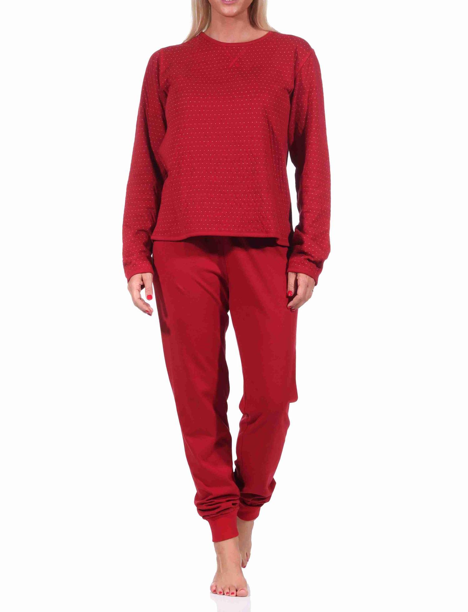 Damen Wende Pyjama langarm Schlafanzug - 222 201 10 691