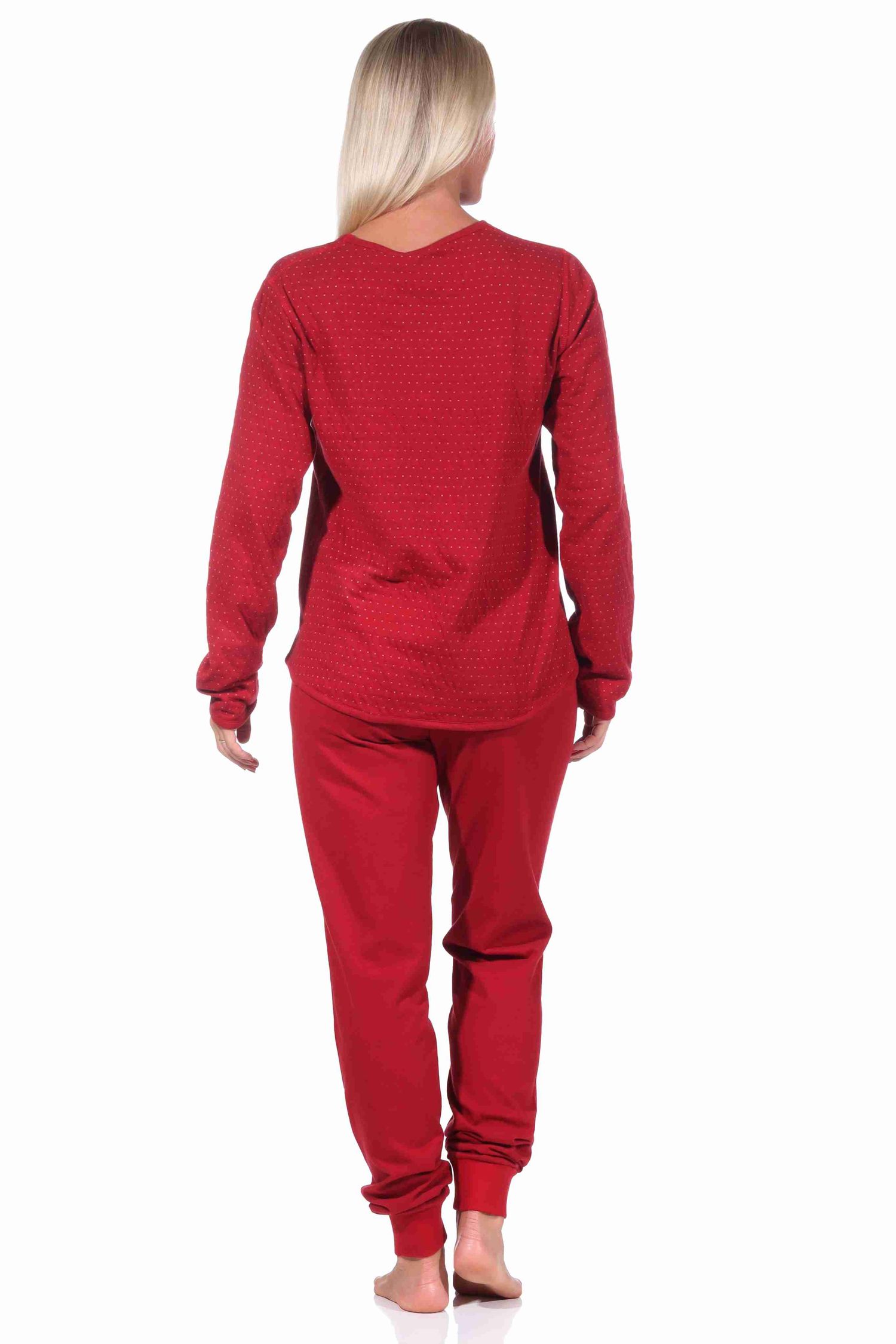 Damen Wende Pyjama langarm Schlafanzug - 222 201 10 691