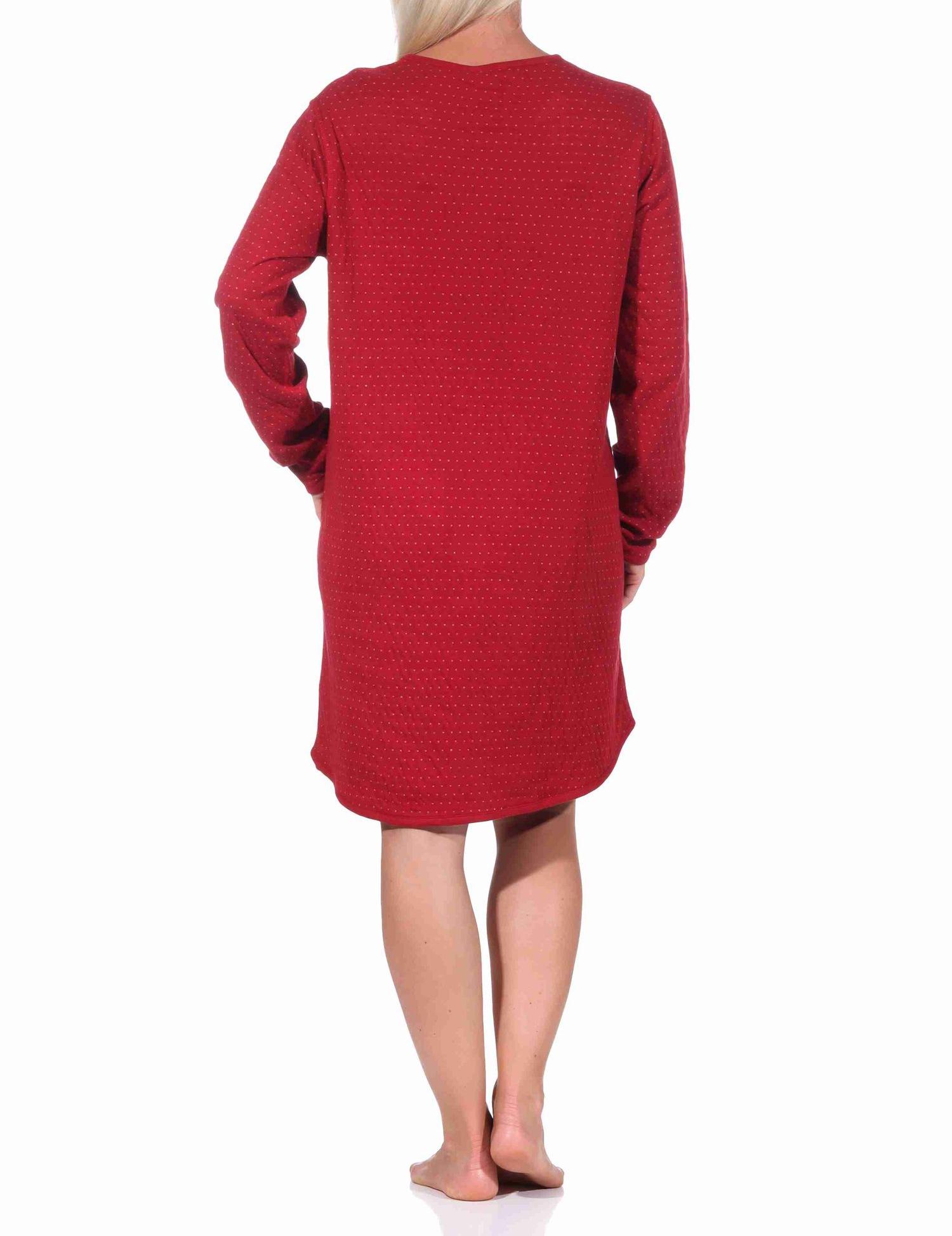 Damen Wende Nachthemd langarm in toller Optik - 222 213 10 691