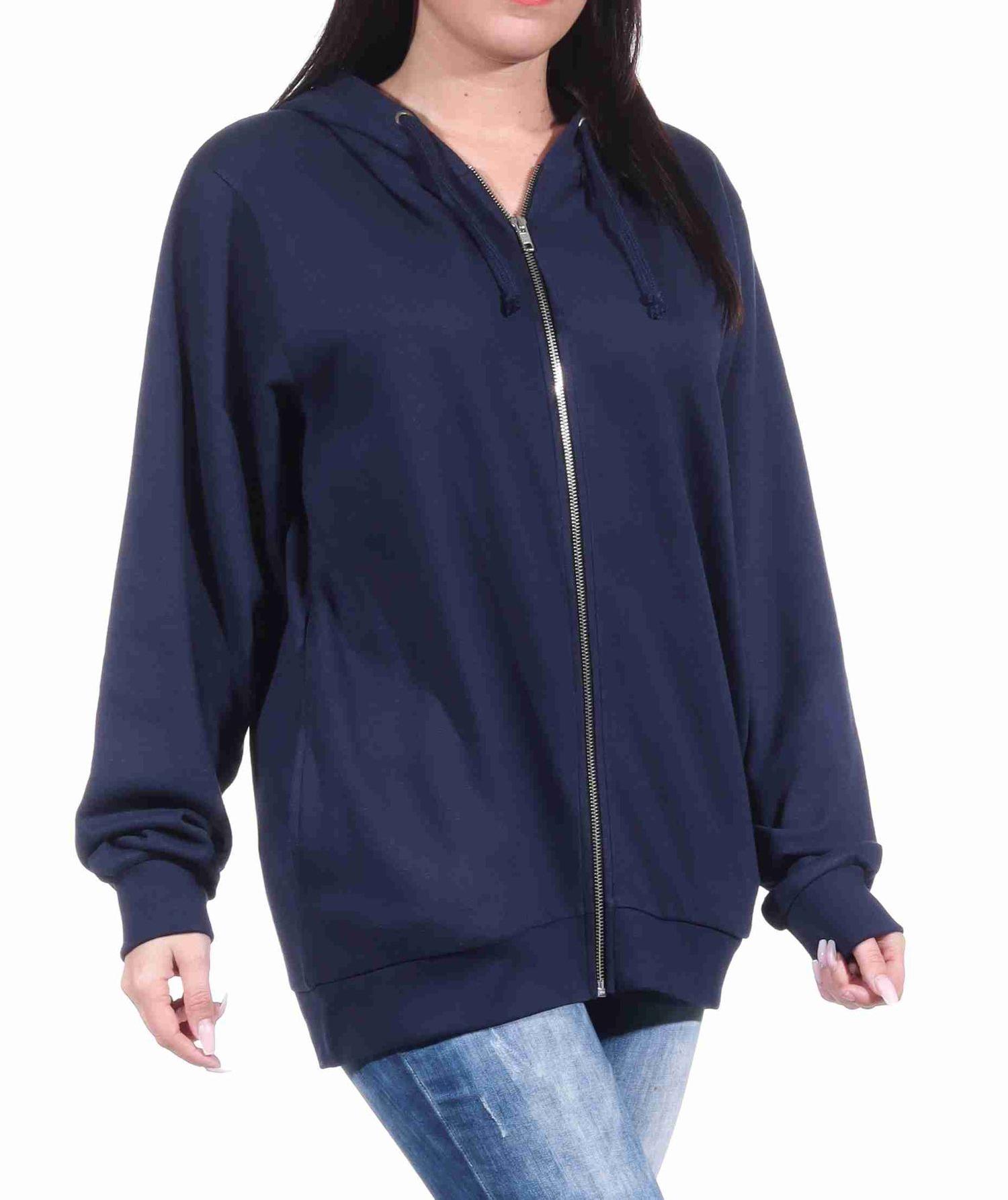 Unisex Trainings-Jacke mit Kapuze für Hausanzug, Sportanzug oder Jogginanzug Oberteil