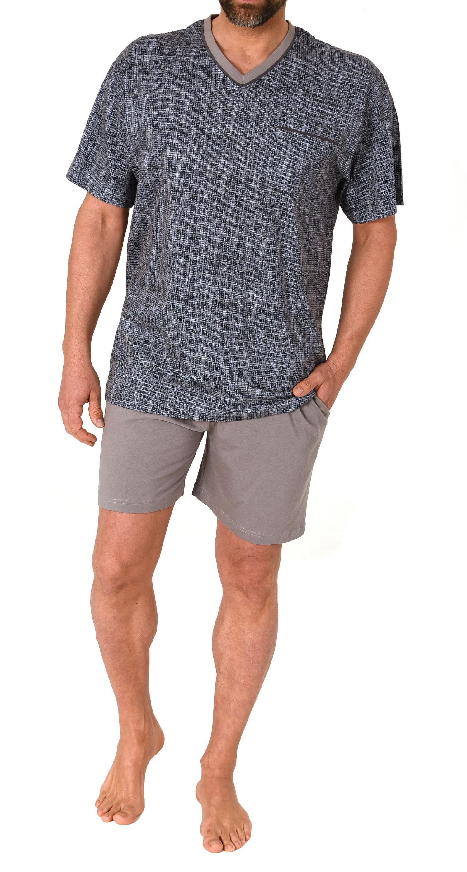 Herren Schlafanzug kurzarm Shorty Pyjama  - 122 105 90 522