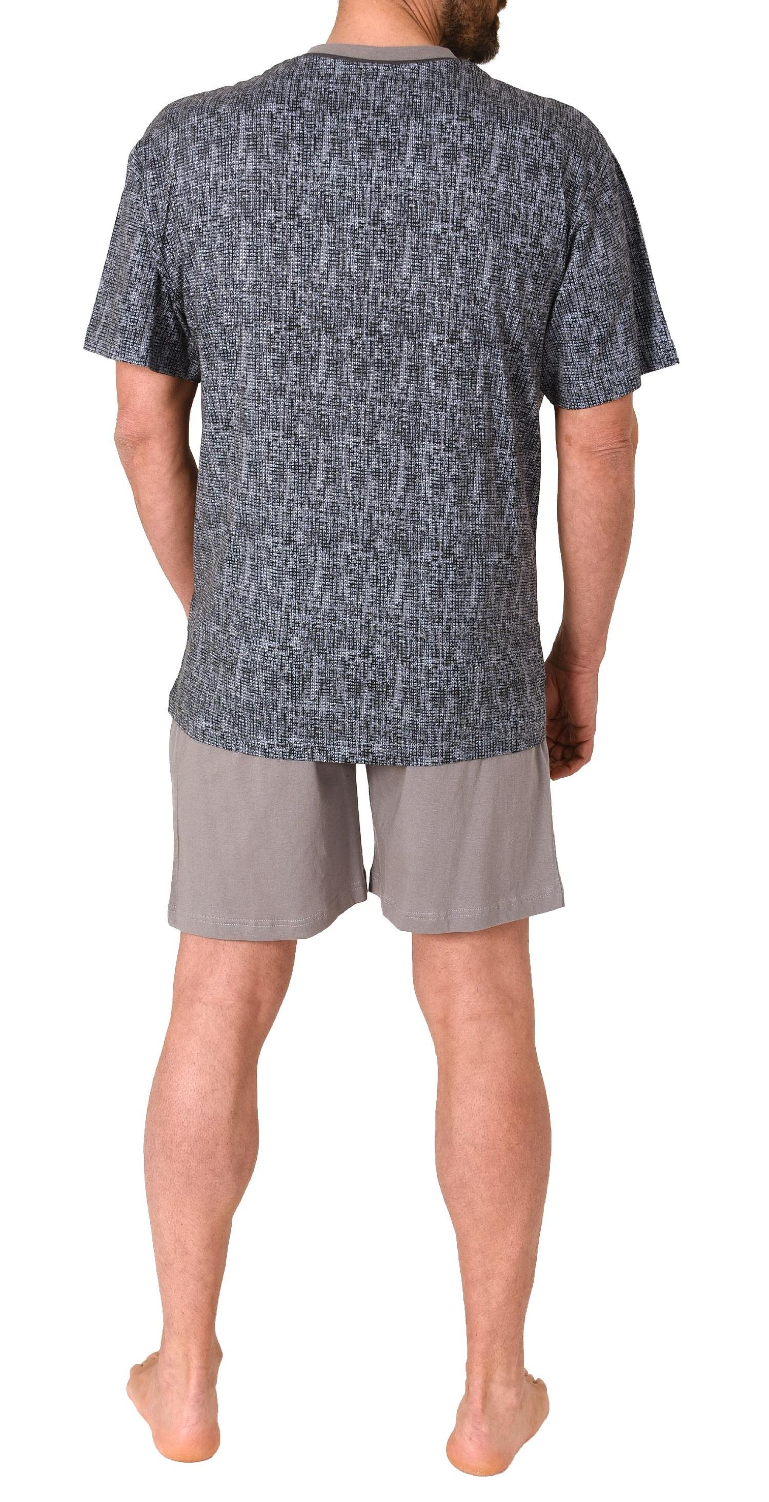 Herren Schlafanzug kurzarm Shorty Pyjama  - 122 105 90 522