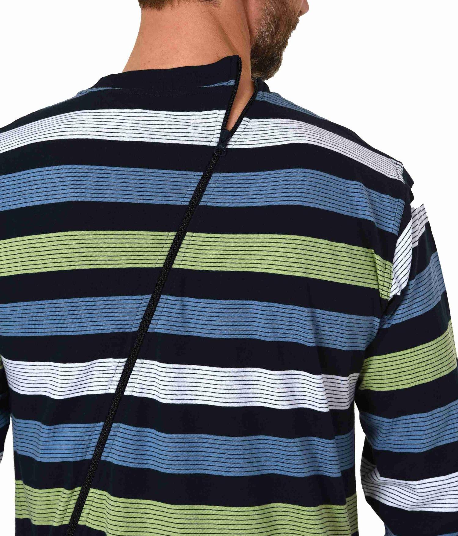 Upload Herren Pflegeoverall langarm mit Reissverschluss am Rücken und Bein 191 170 90 516