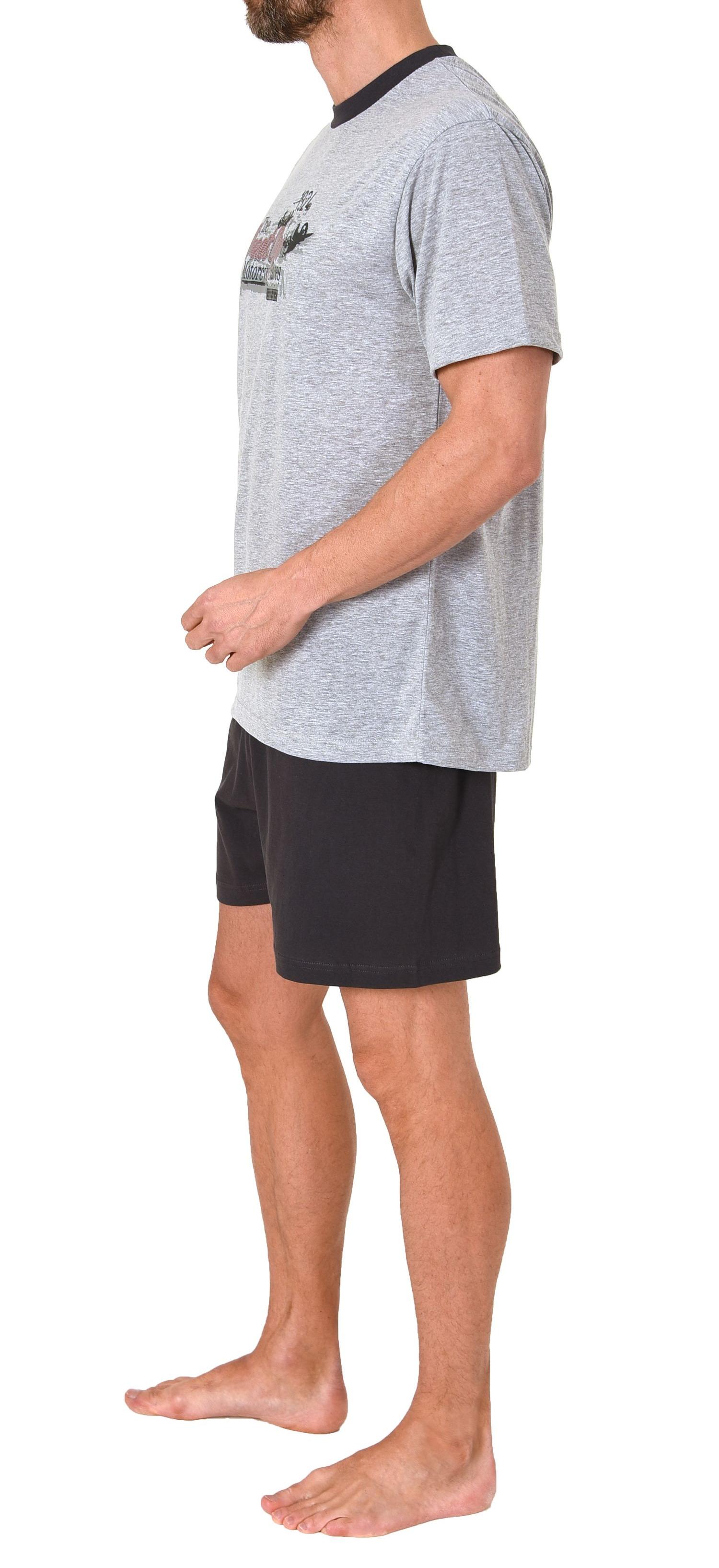 Casual Herren Shorty Pyjma mit kurzen Shorts und Rundhals - 122 105 10 756