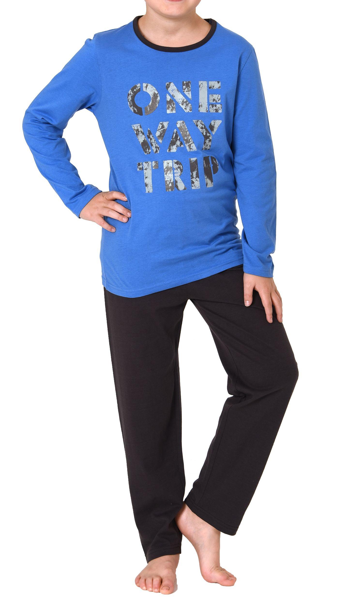 Jungen Pyjama langarm in tollen Farben und mit coolem Motiv - 212 501 10 703