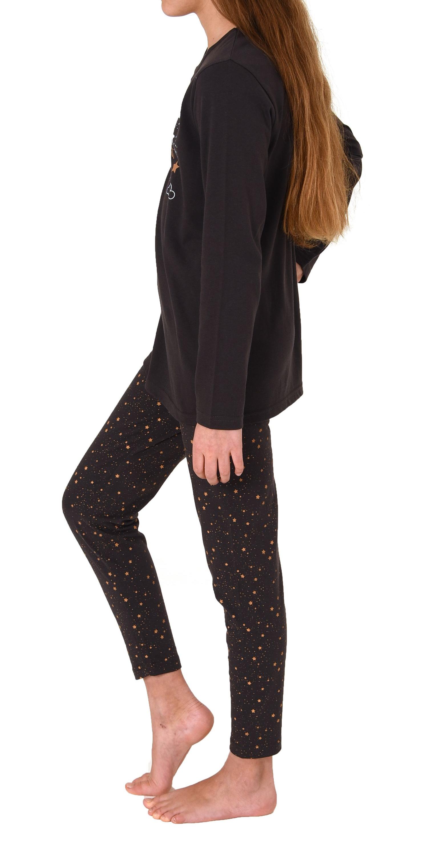 Schöner Mädchen Schlafanzug, langärmliger Pyjama mit süßem Motiv 212 401 10 700