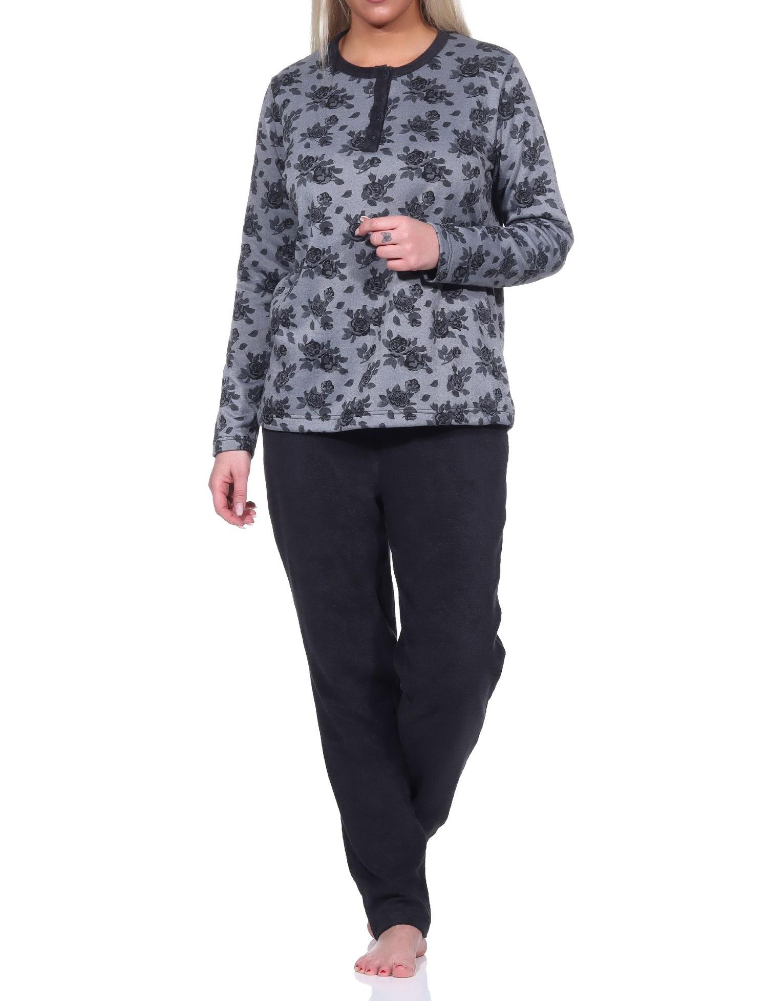 Damen Frottee langarm Schlafanzug Pyjama - auch in Übergrößen erhältlich - 222 201 93 030 Damen Frottee langarm Schlafanzug Pyjama - auch in Übergrößen erhältlich