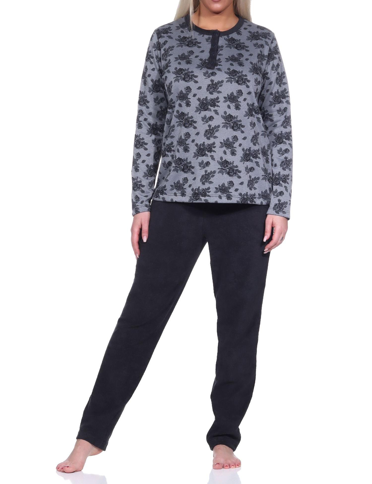 Damen Frottee langarm Schlafanzug Pyjama - auch in Übergrößen erhältlich Damen Frottee langarm Schlafanzug Pyjama - auch in Übergrößen erhältlich