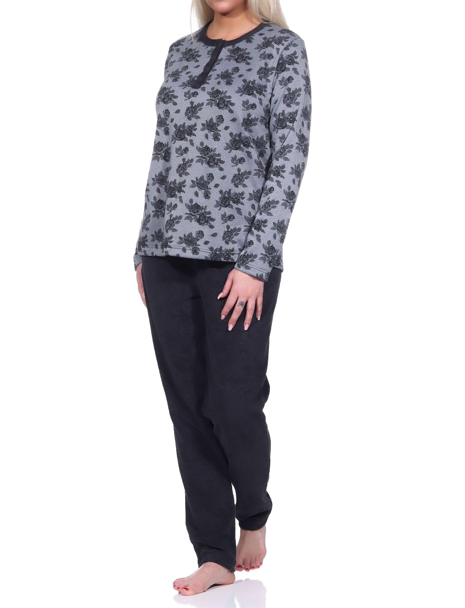 Damen Frottee langarm Schlafanzug Pyjama - auch in Übergrößen erhältlich - 222 201 93 030 Damen Frottee langarm Schlafanzug Pyjama - auch in Übergrößen erhältlich