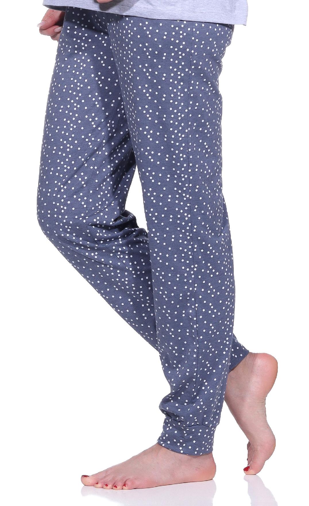 Damen Schlafanzug Hose lang Mix & Match in Tupfen-Punkte Optik - ideal zu kombinieren - 222 222 90 904 Damen Schlafanzug Hose lang Mix & Match in Tupfen-Punkte Optik - ideal zu kombinieren
