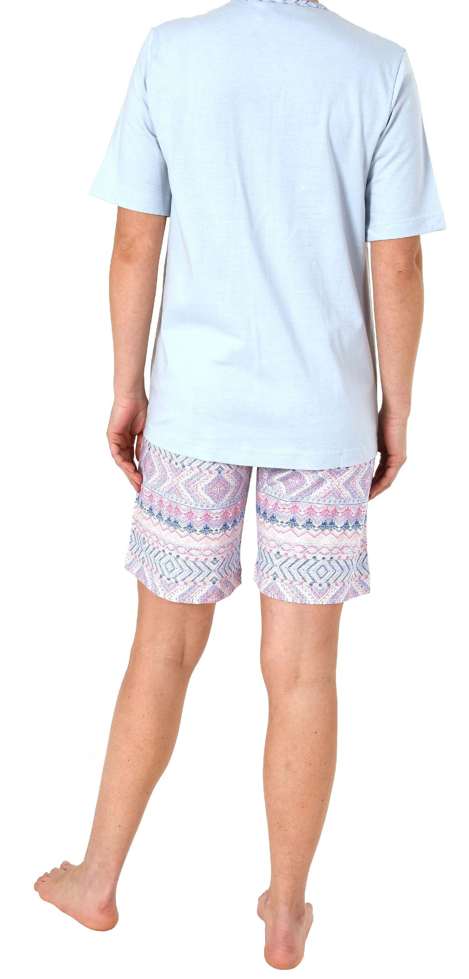 Normann Damen kurzarm Schlafanzug Shorty Pyjama im Ethnolook - auch in Übergrössen - 123 205 90 226 Normann Damen kurzarm Schlafanzug Shorty Pyjama im Ethnolook - auch in Übergrössen