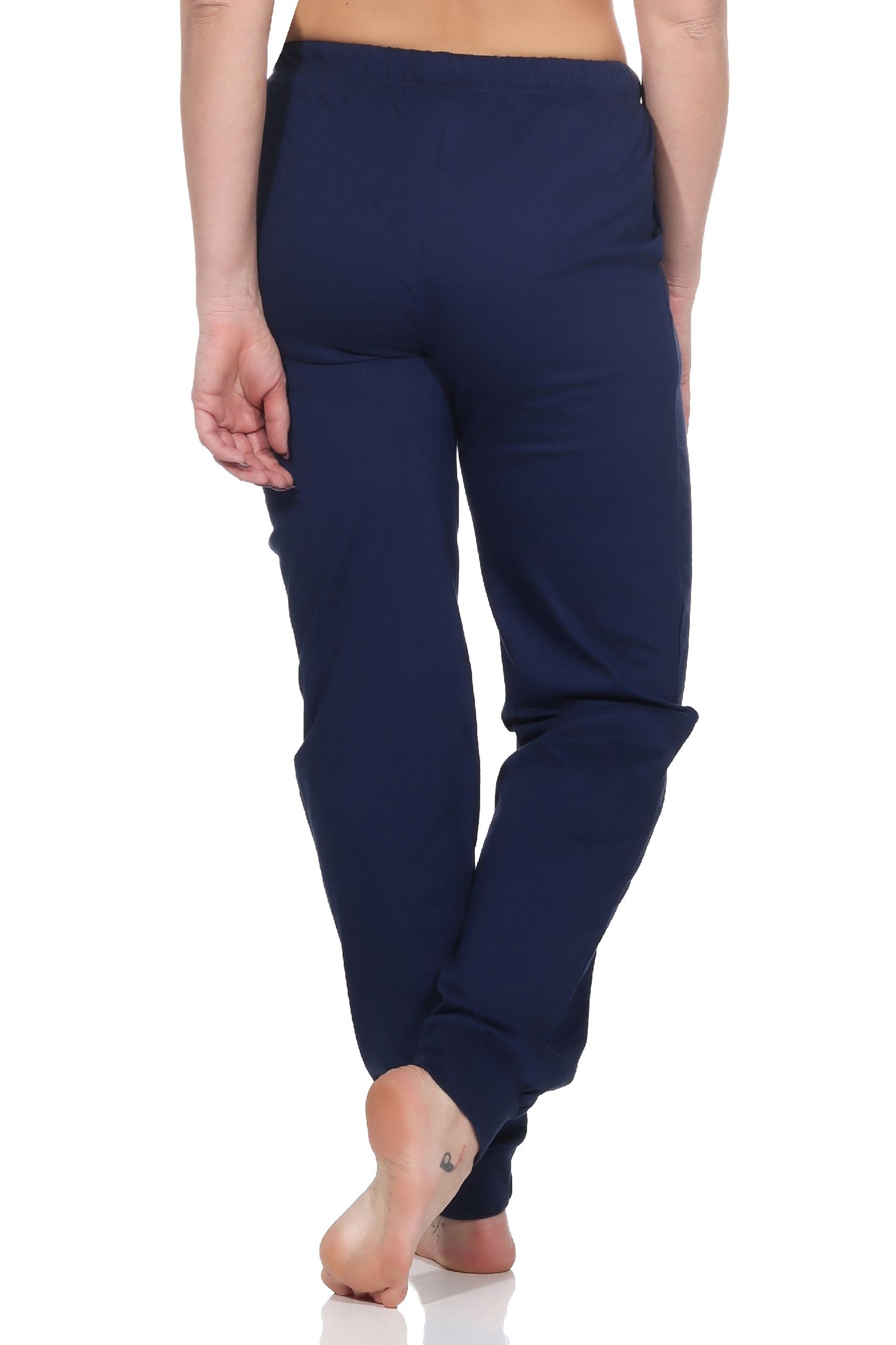 Damen Schlafanzug Pyjama Hose lang Mix & Match in unifarben - perfekt zu kombinieren