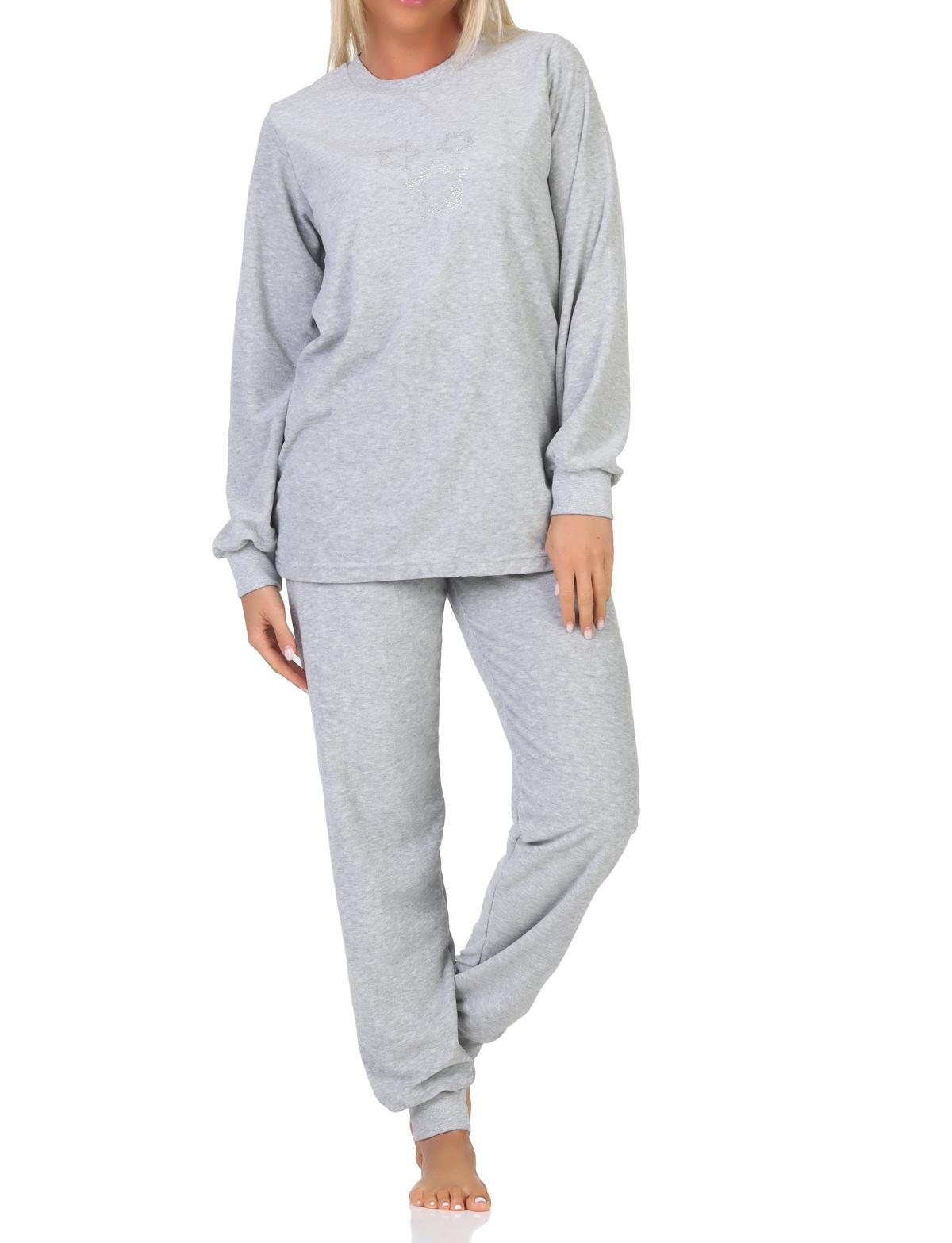 Normann Damen Frottee Schlafanzug Homewear Loungewear mit Sternenmotiv - auch in Übergröße Normann Damen Frottee Schlafanzug Homewear Loungewear mit Sternenmotiv - auch in Übergröße