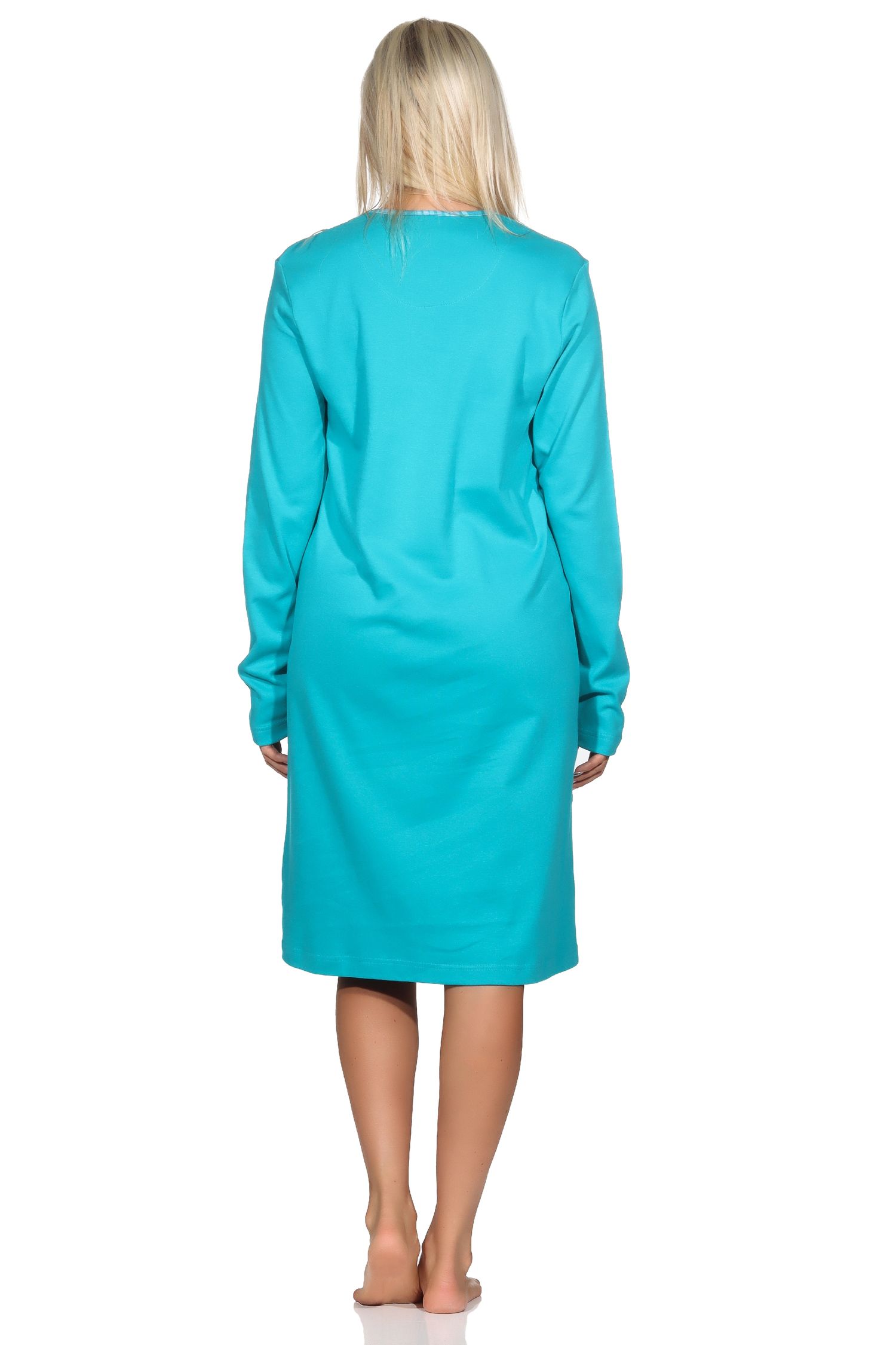 Normann Damen langarm Nachthemd in Kuschel Interlock Qualität