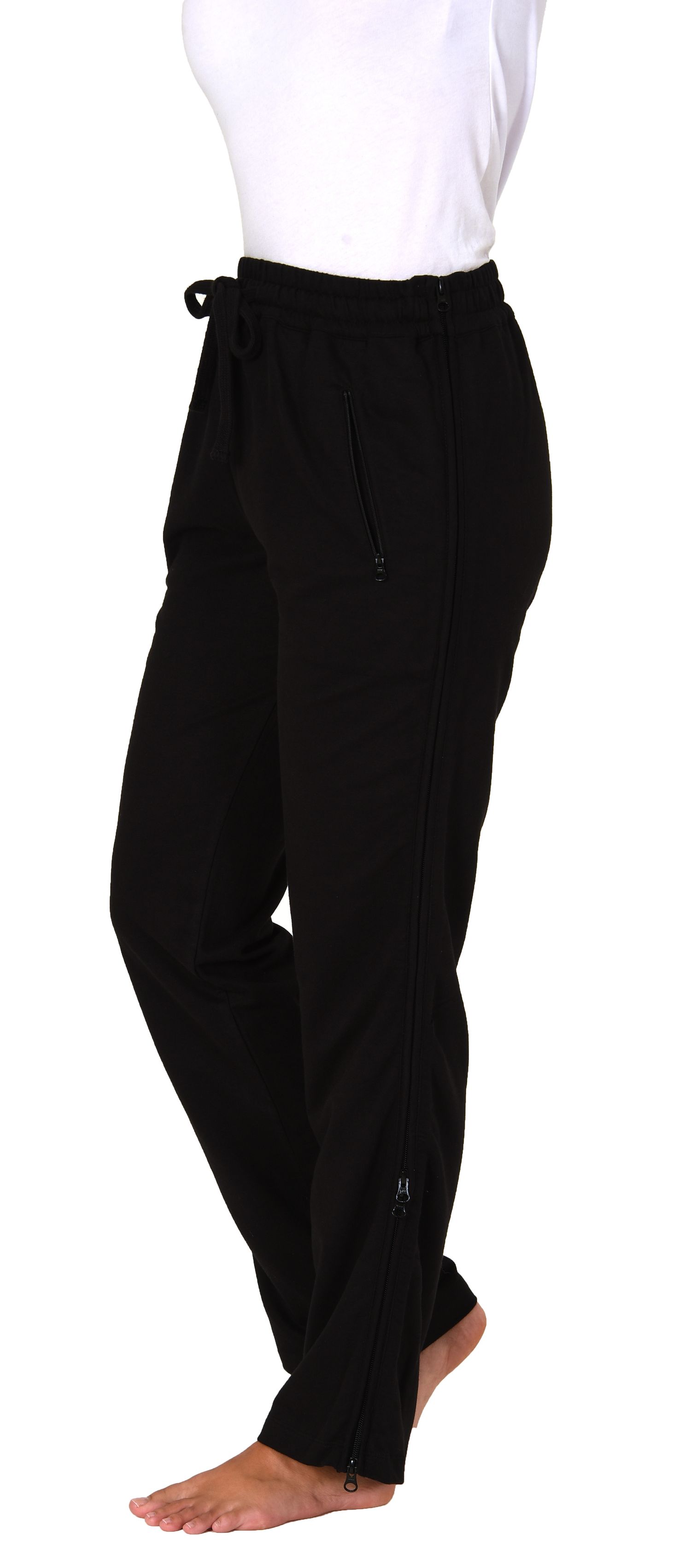 Jogginghose Damen Mit Seitlicher Öffnung - Bequeme Reha Hose Für Sport