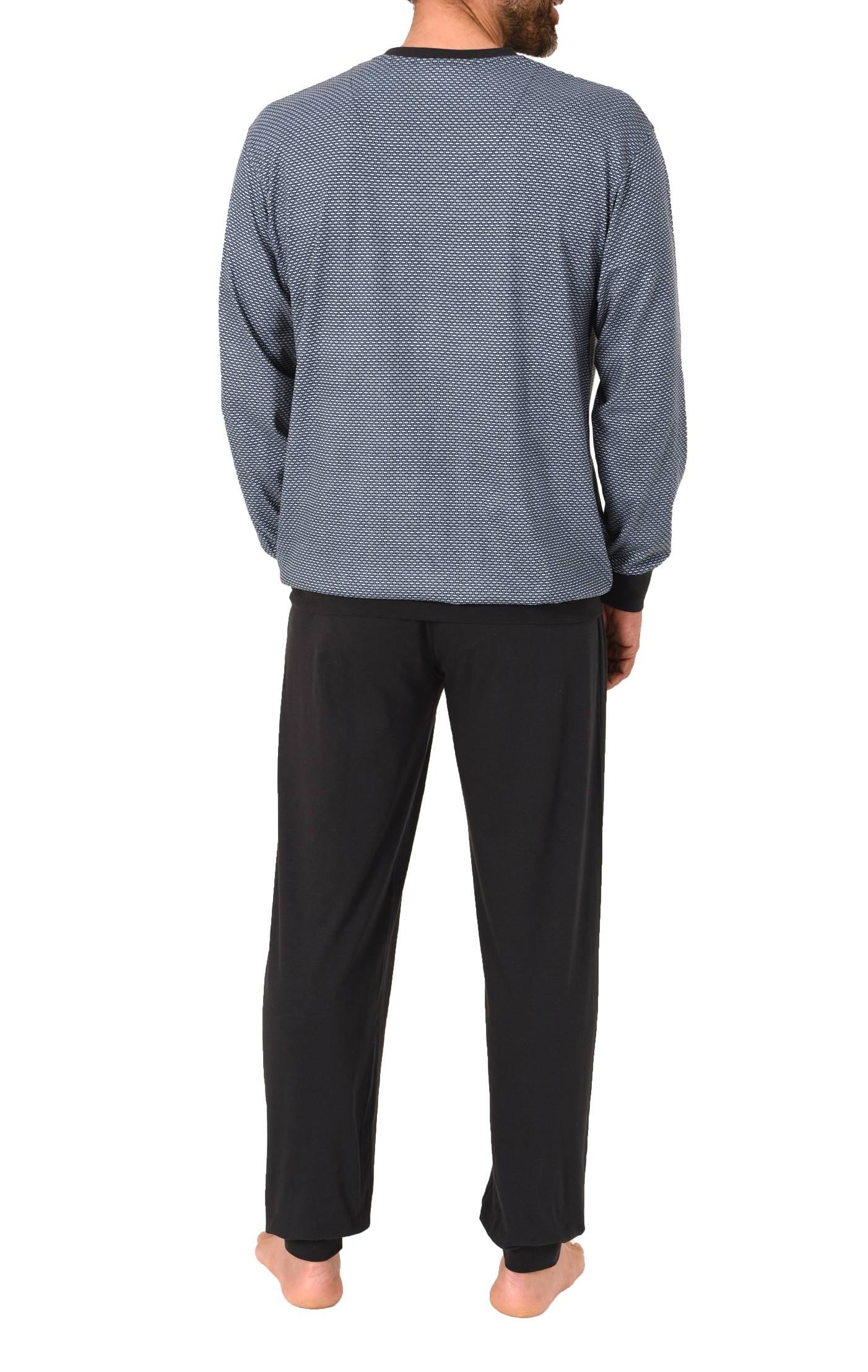 Normann Herren langarm Schlafanzug mit Bündchen - Pyjama auch in Übergrössen erhältlich Normann Herren langarm Schlafanzug mit Bündchen - Pyjama auch in Übergrössen erhältlich