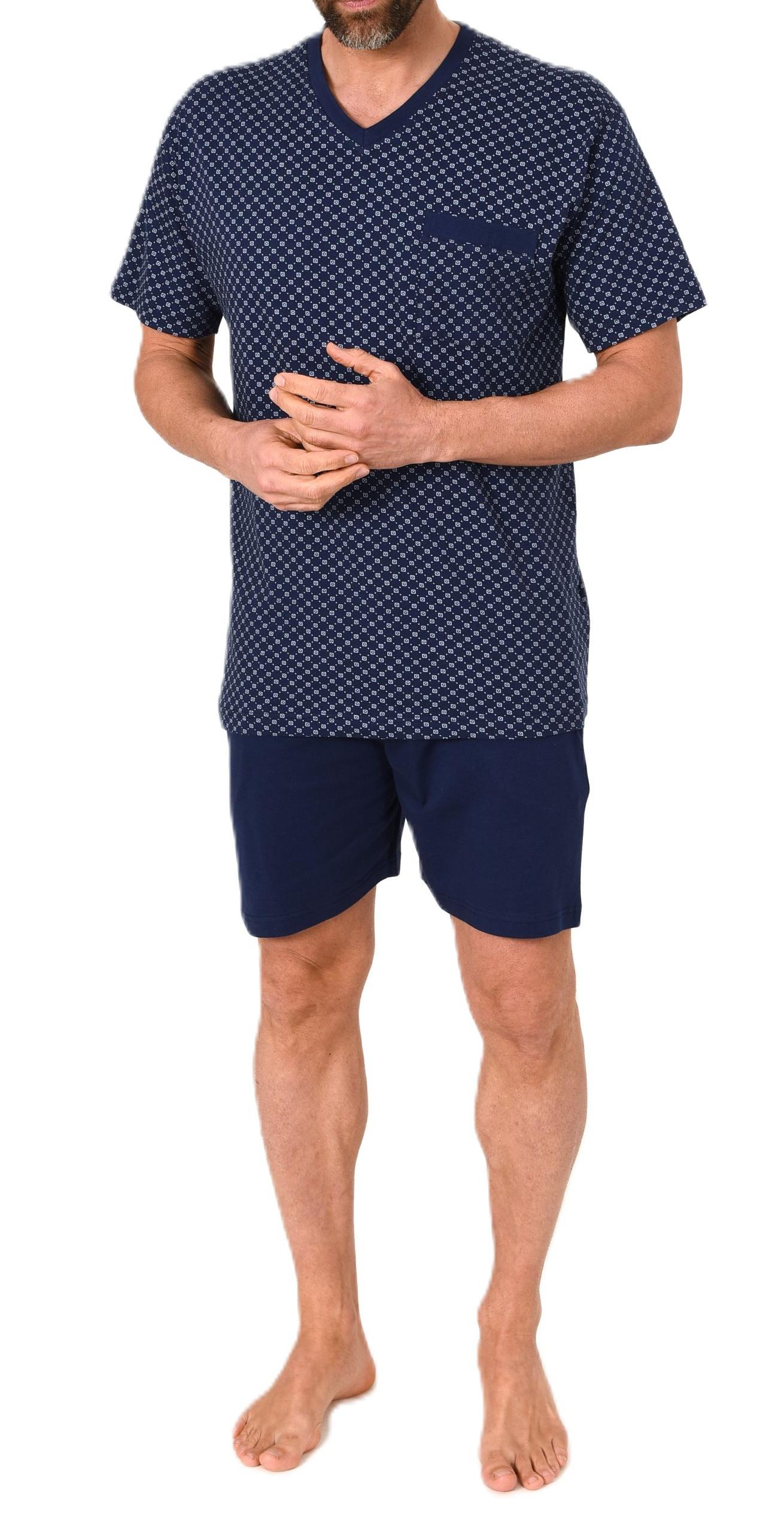 Normann Herren kurzarm Schlafanzug Shorty - Pyjama auch in Übergrössen erhältlich