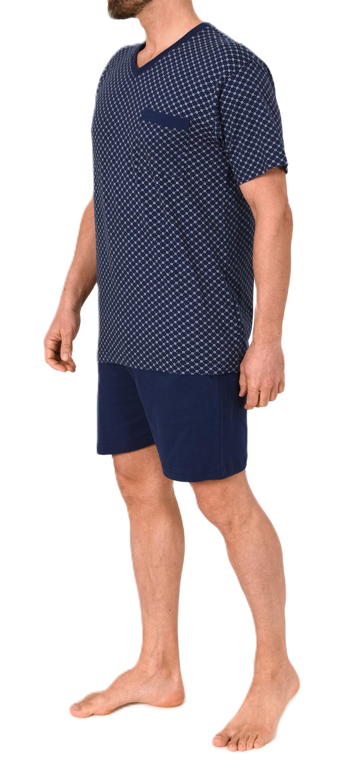 Normann Herren kurzarm Schlafanzug Shorty - Pyjama auch in Übergrössen erhältlich