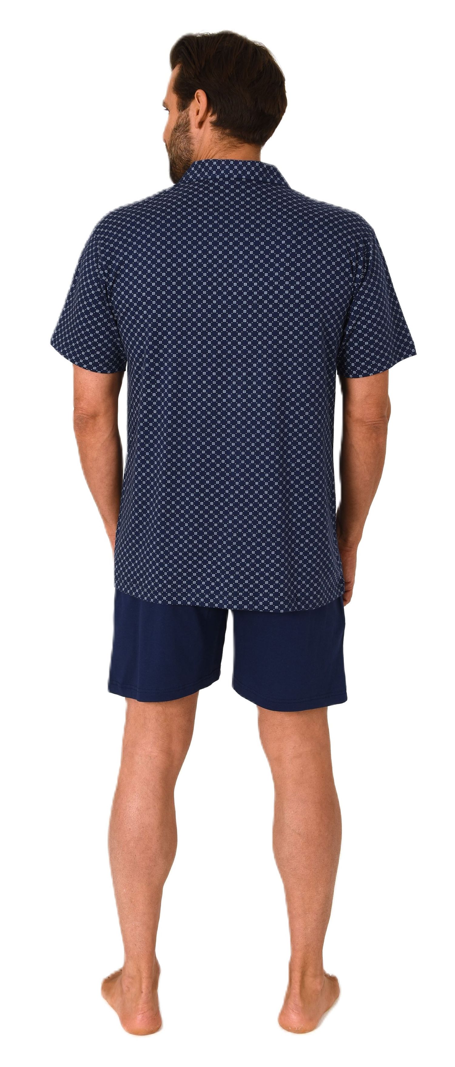 Normann Herren kurzarm Schlafanzug Shorty Pyjama zum durchknöpfen - auch in Übergrössen Normann Herren kurzarm Schlafanzug Shorty Pyjama zum durchknöpfen - auch in Übergrössen