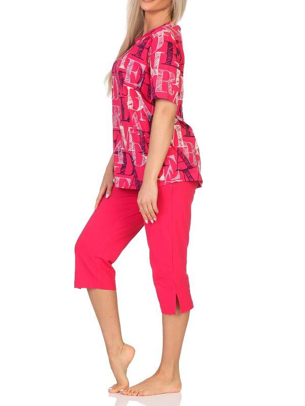 Normann Damen kurzarm Capri Schlafanzug Shorty Pyjama - auch in Übergrössen Normann Damen kurzarm Capri Schlafanzug Shorty Pyjama - auch in Übergrössen