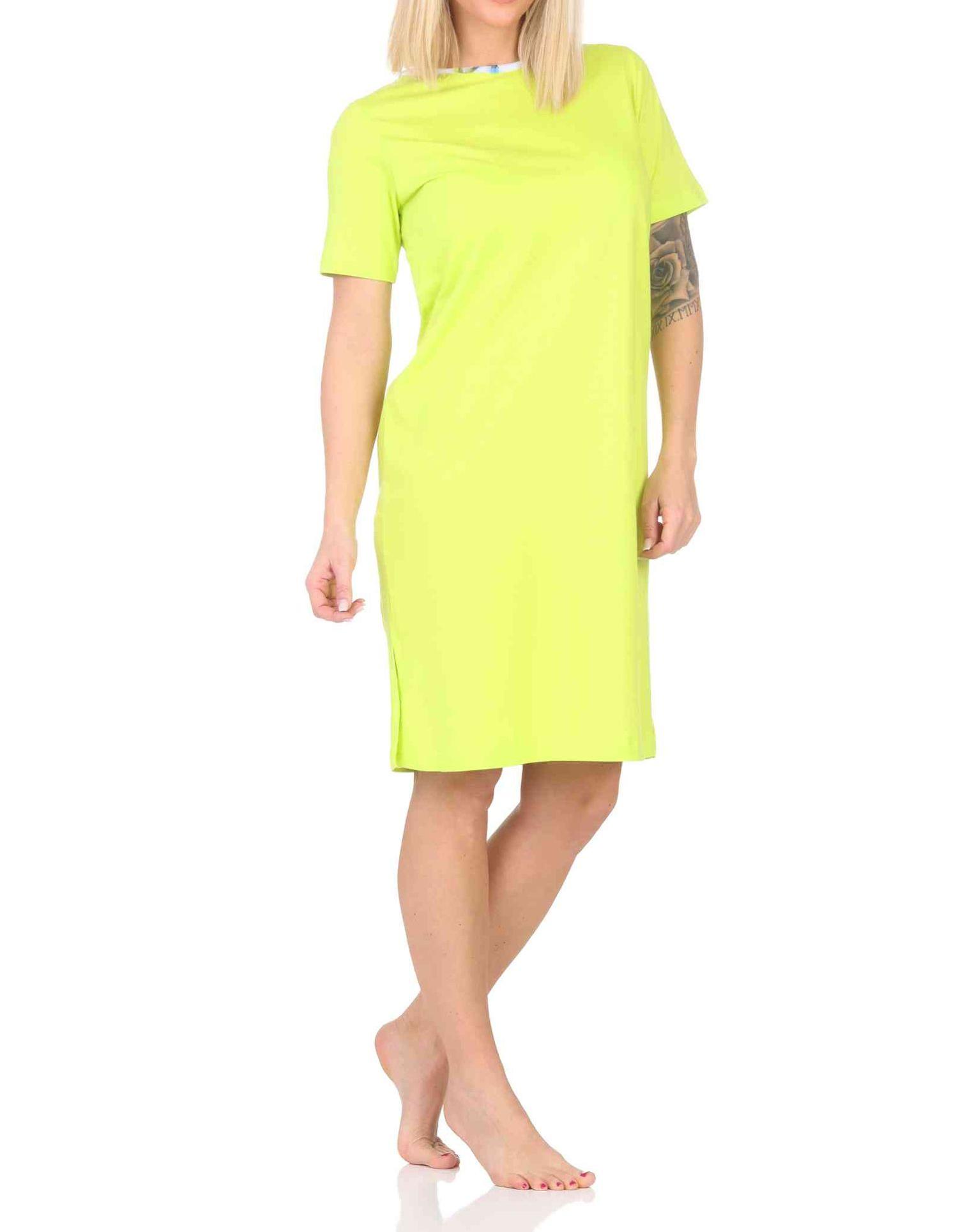 Normann Damen kurzarm Nachthemd mit floralen Print