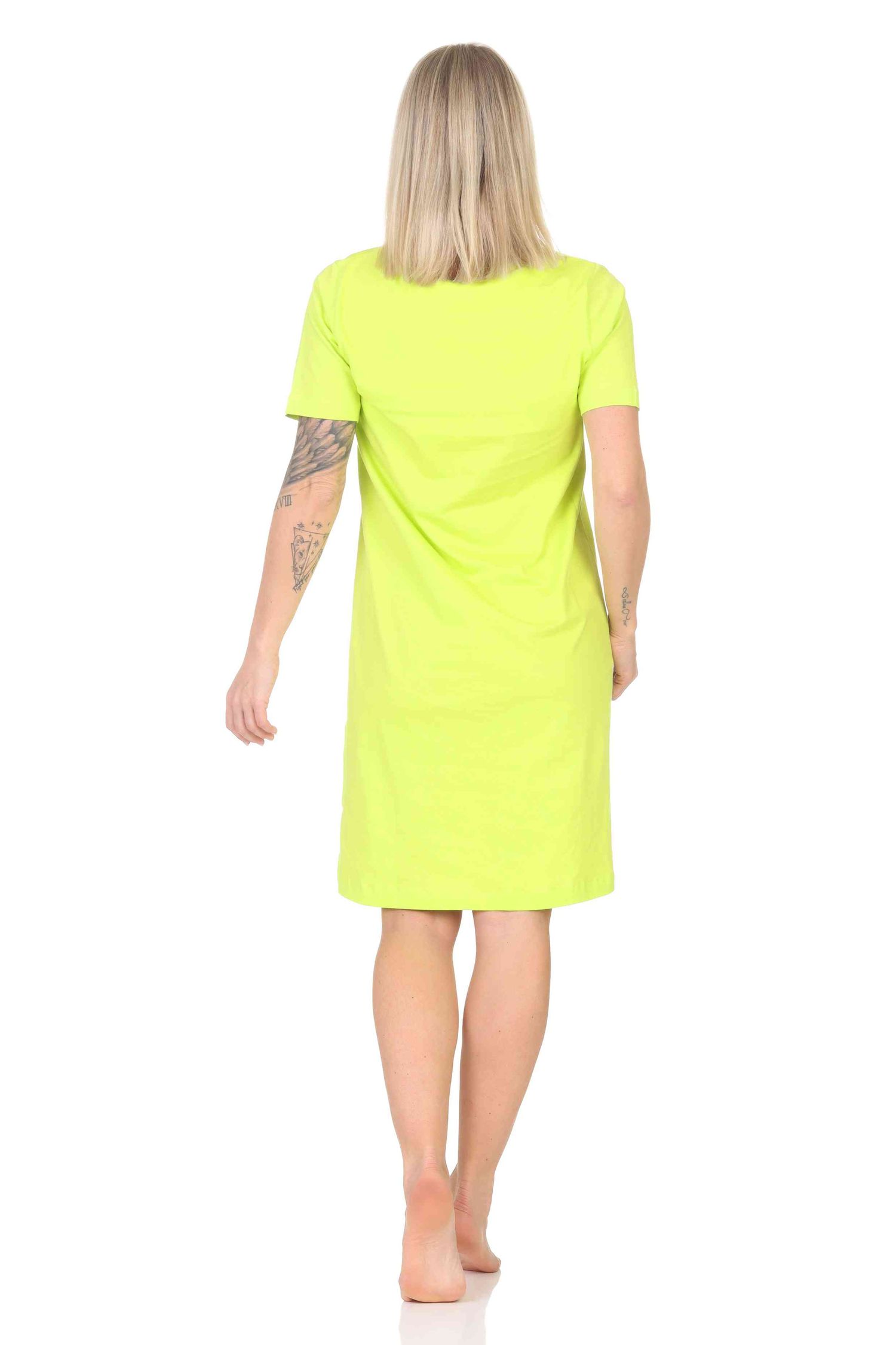 Normann Damen kurzarm Nachthemd Normann Damen kurzarm Nachthemd mit floralen Print