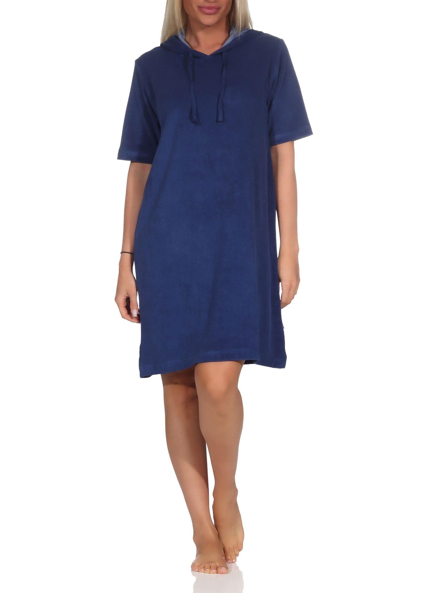 Normann Damen Frottee kurzarm Nachthemd – ideal auch als Beachwear oder Homewear Normann Damen Frottee kurzarm Nachthemd – ideal auch als Beachwear oder Homewear