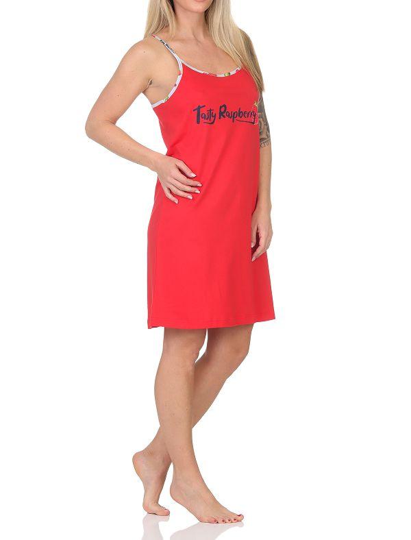 Normann Damen Spaghetti Nachthemd Negligé - auch in Übergrößen